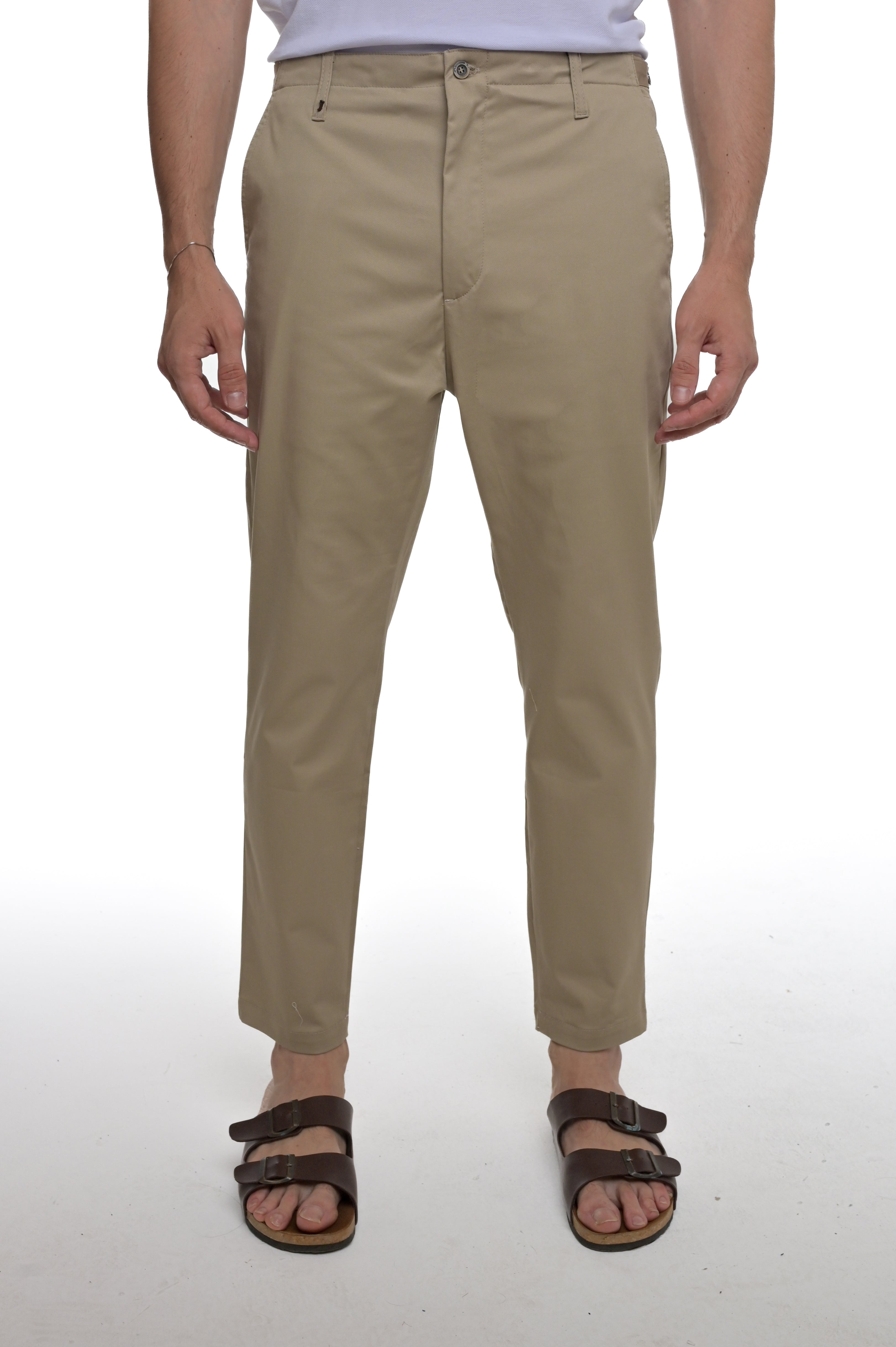 Pantaloni Classici slim Street BSH beige SS25