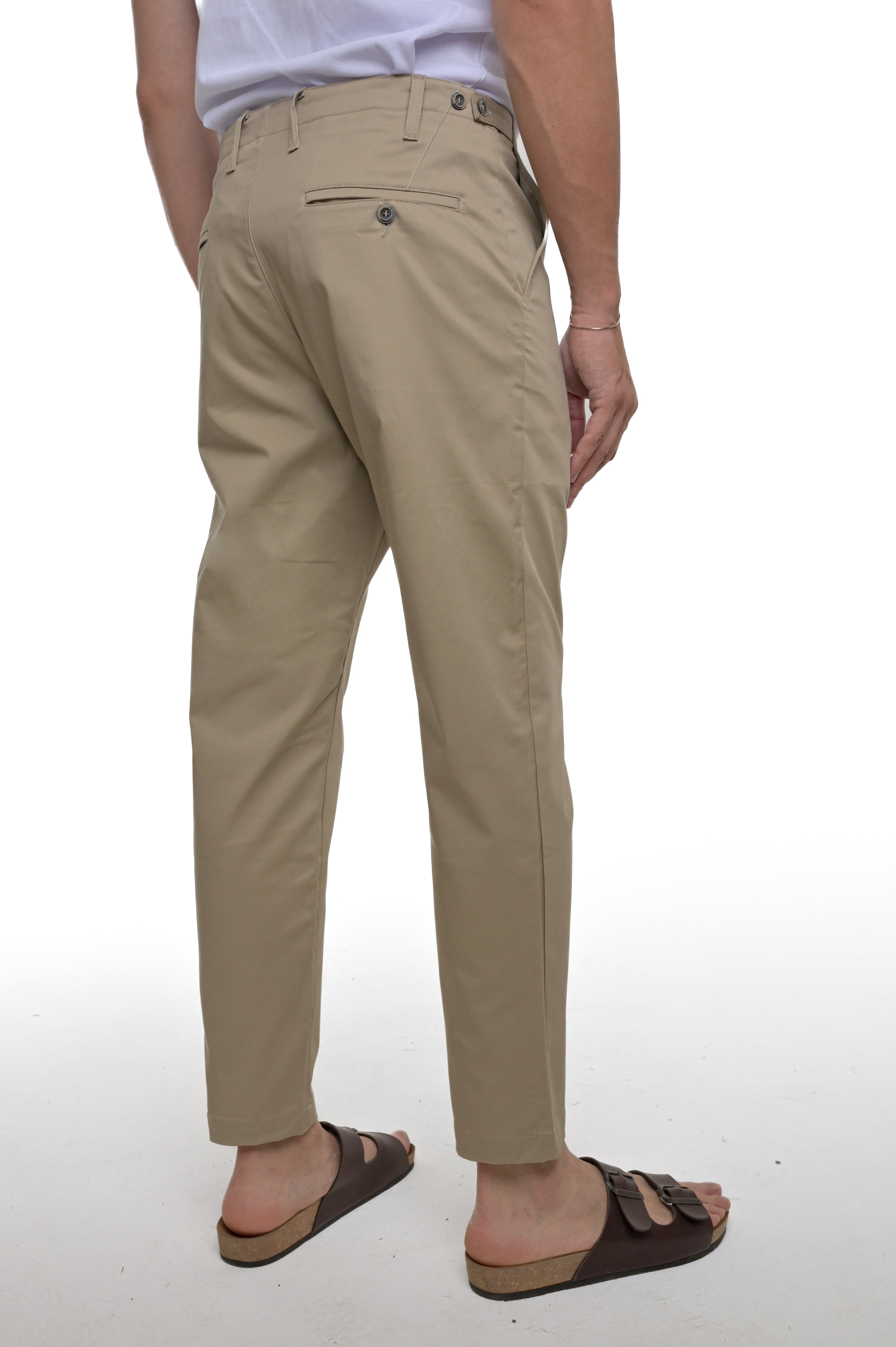 Pantaloni Classici slim Street BSH beige SS25