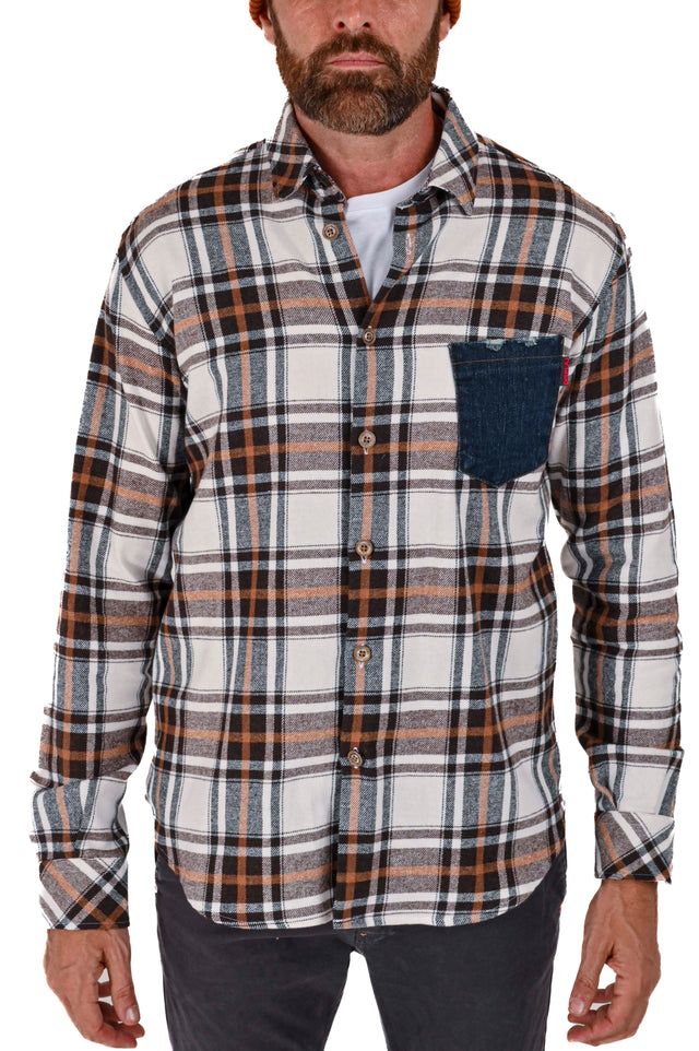 Men's Low Over regular fit velvet shirt in various colors - Displaj