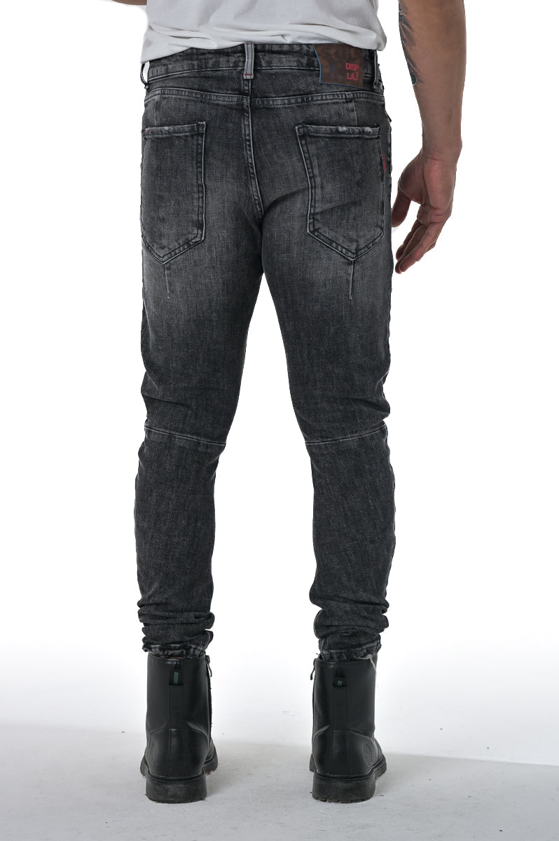 Jeans tapered Kron BLK Marmorizzato FW23/24