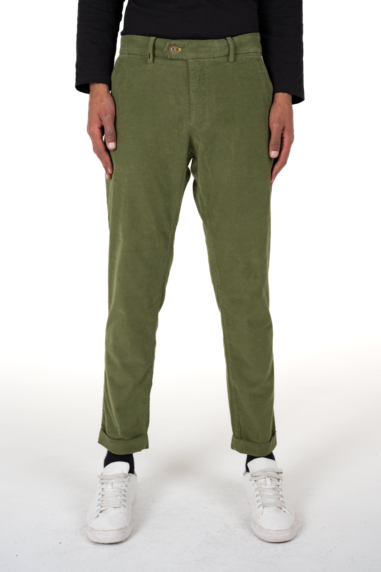 Pantaloni in Velluto Slim Racket