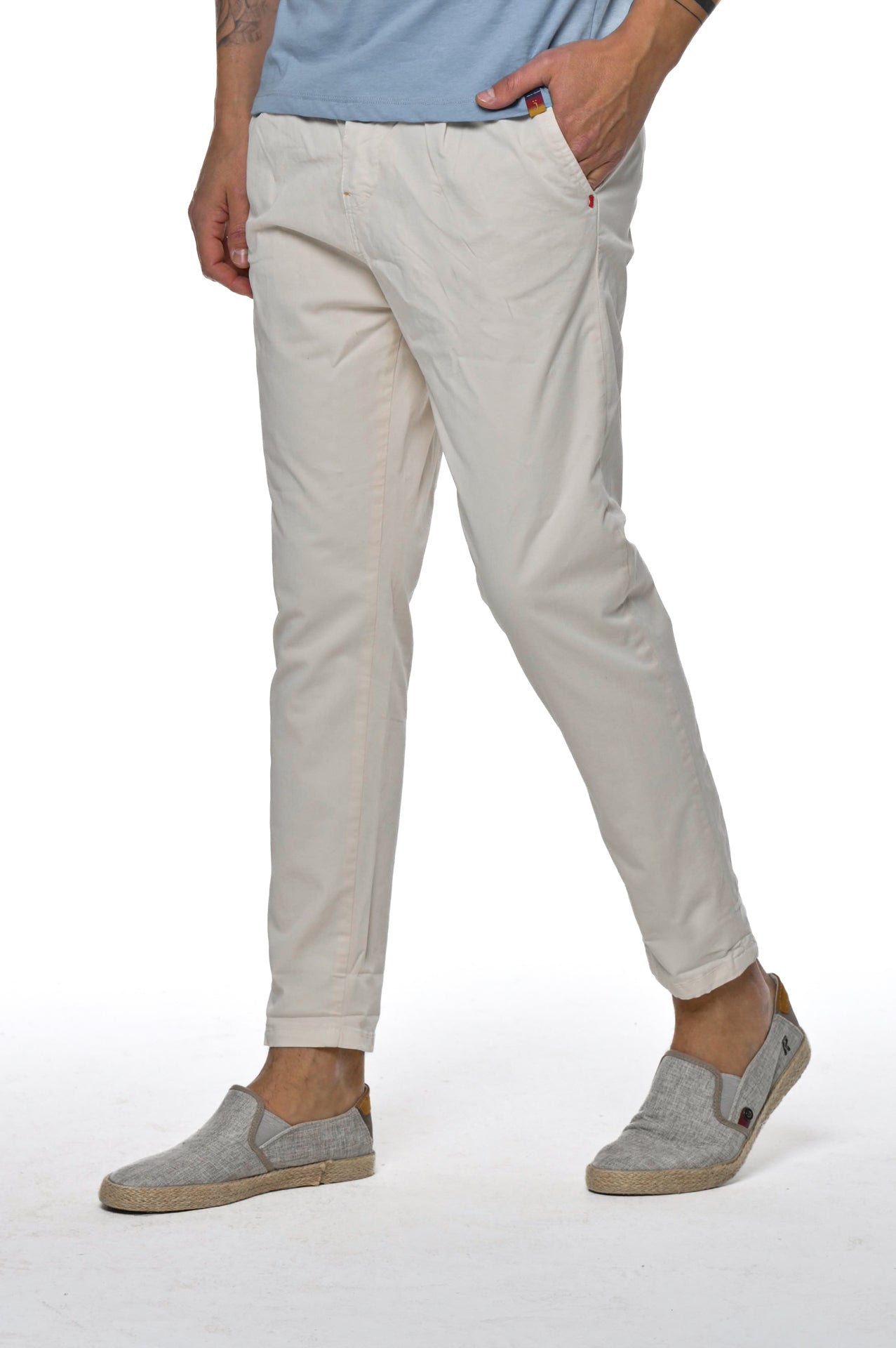 Pantaloni tapered New Private Raso SS23