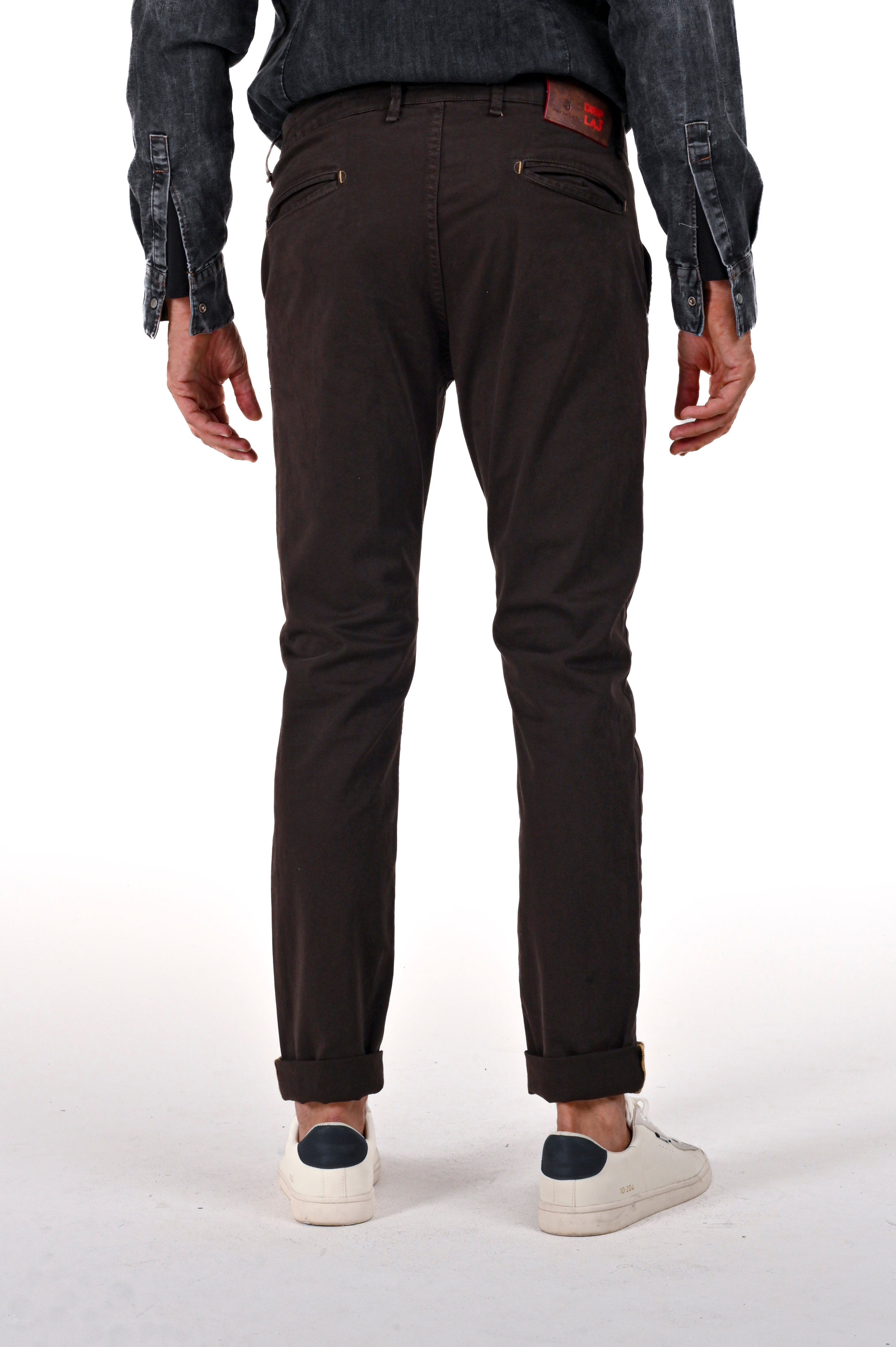 Pantaloni in cotone slim Kinos moro FW24/25