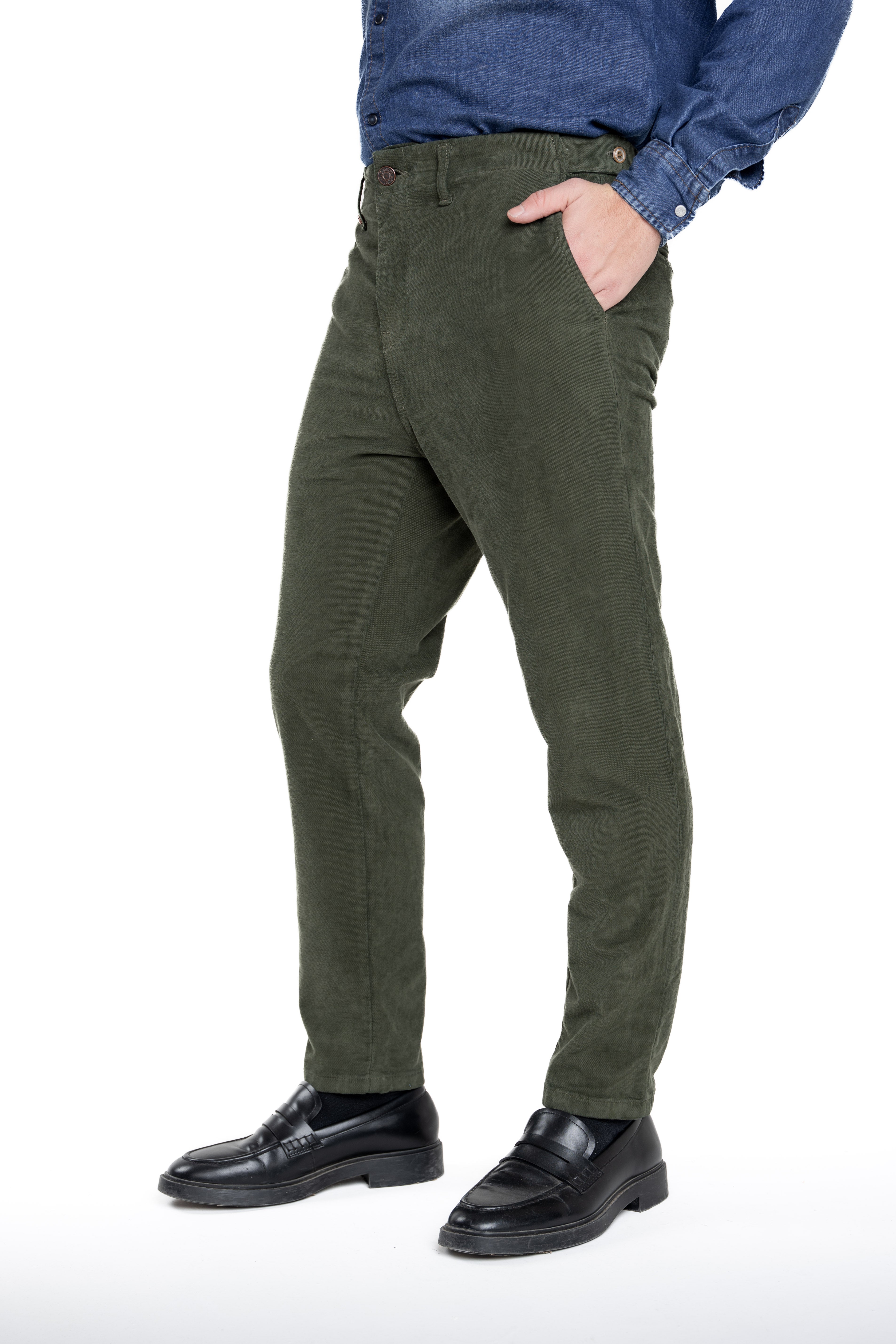 Pantaloni Slim in Velluto Street Ottawa