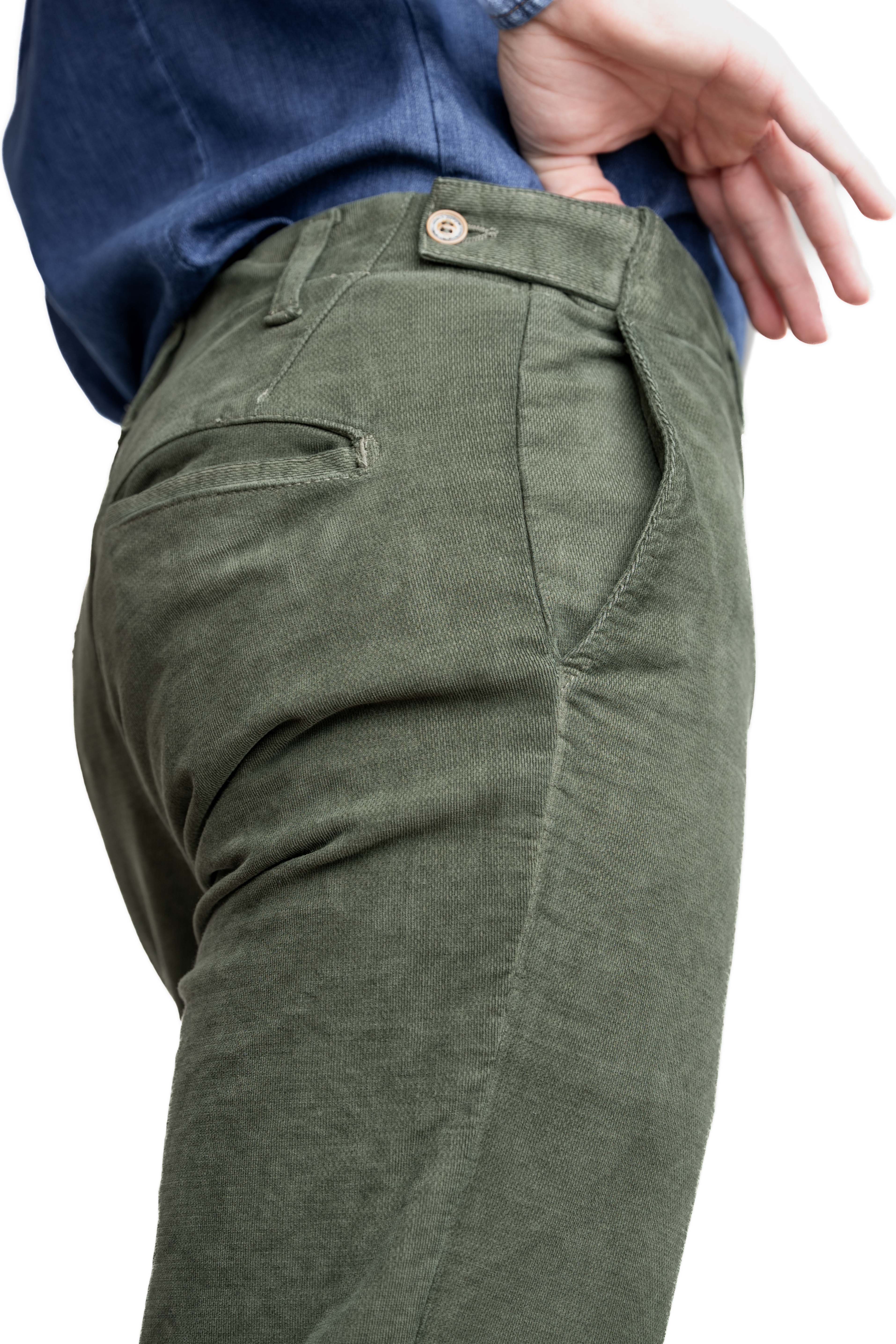 Pantaloni Slim in Velluto Street Ottawa