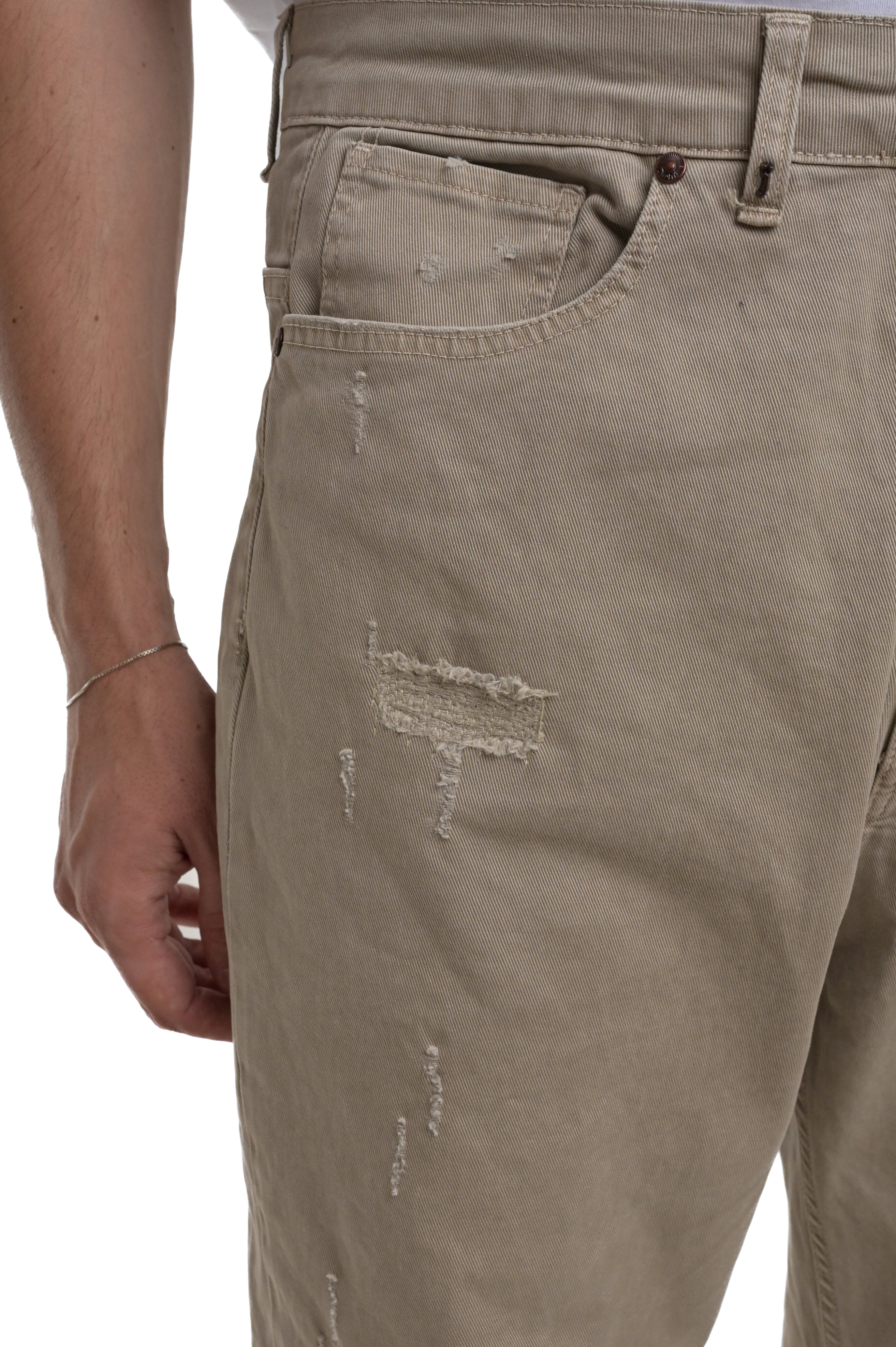 Pantaloni in cotone loose Wide CT 104 beige SS25