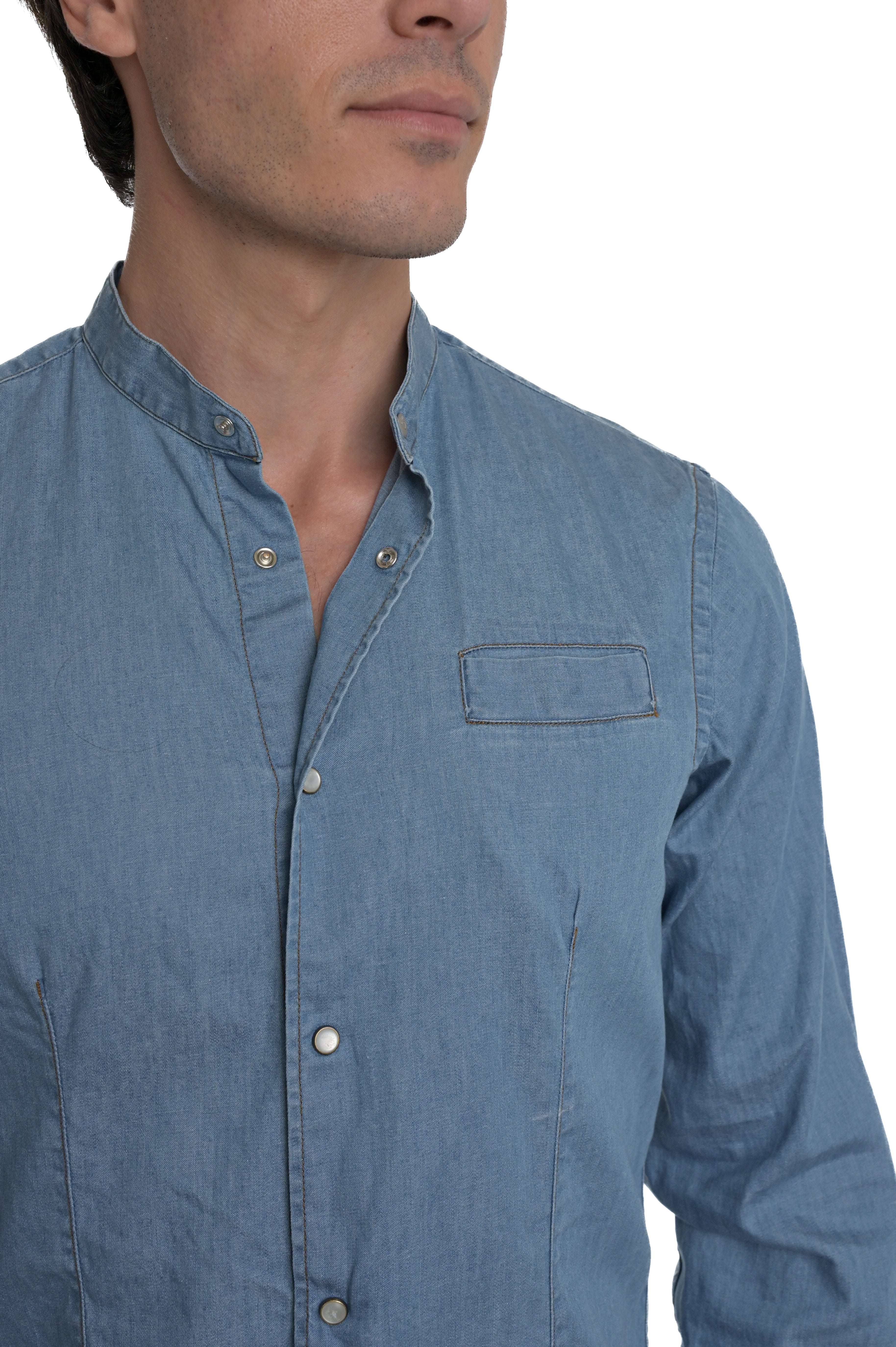 Camicia Denim regular Leo S.Bleach SS25