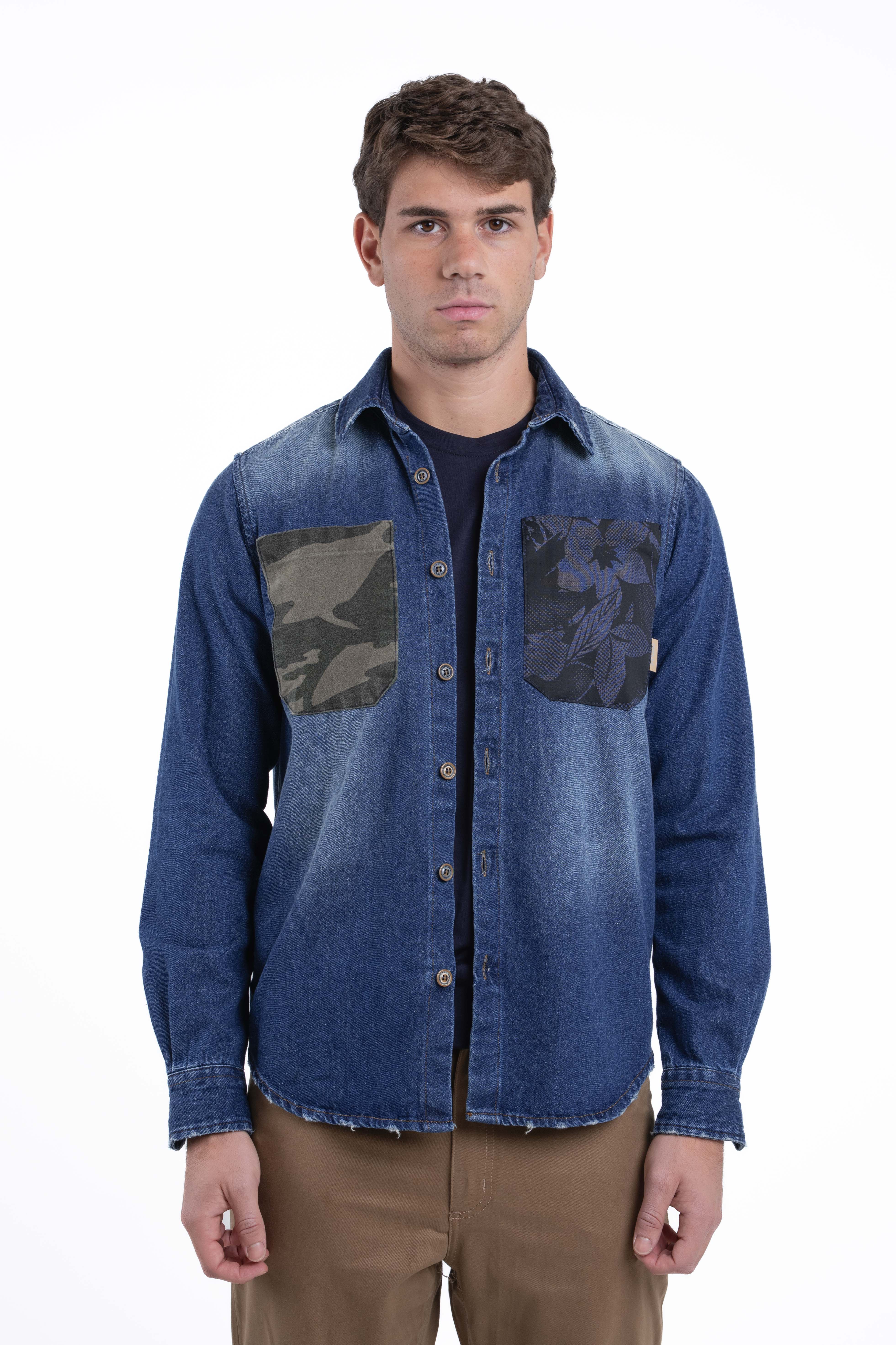 Camicia Denim loose Velvet NE03