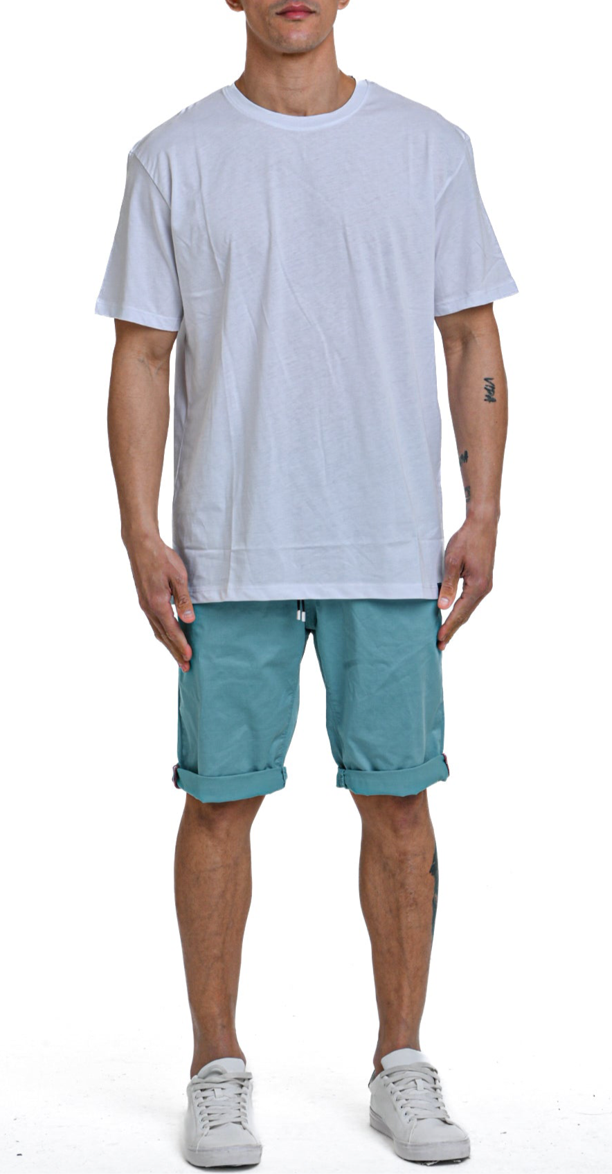 T-Shirt Basic Oversize DPE 2403 Bianco SS25