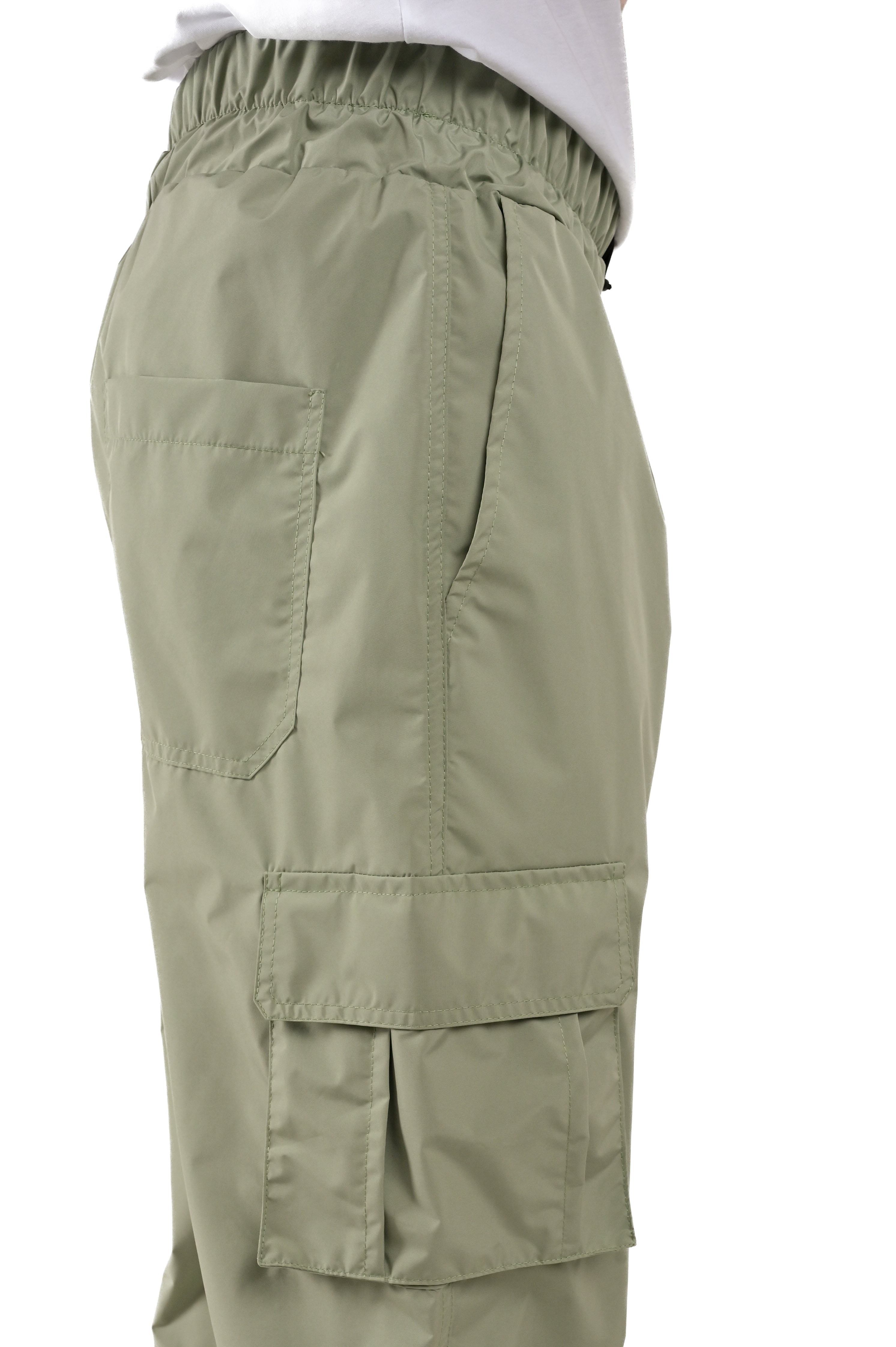 Pantaloni in cotone regular Detroit NY verde acqua SS25