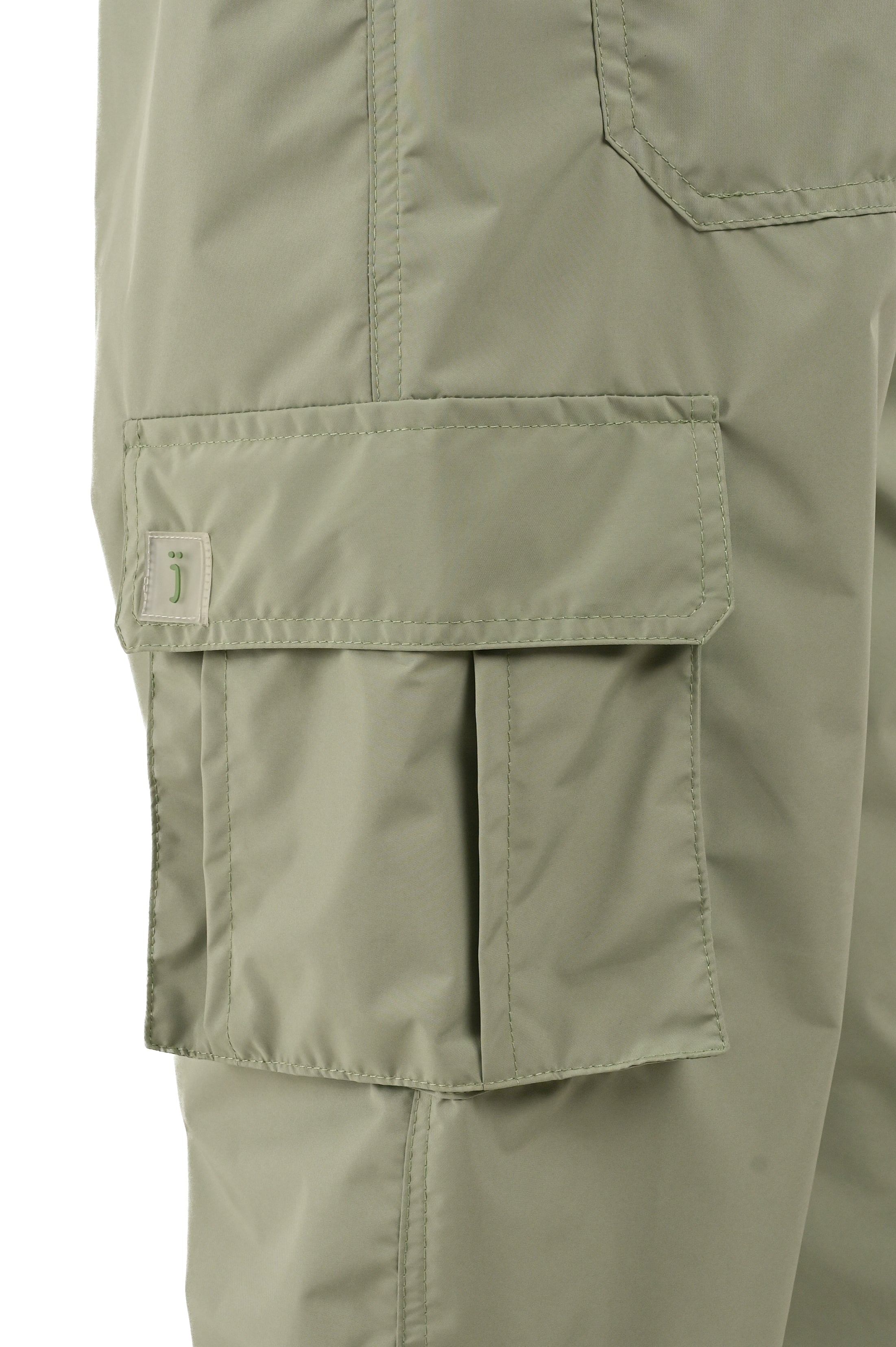 Pantaloni in cotone regular Detroit NY verde acqua SS25