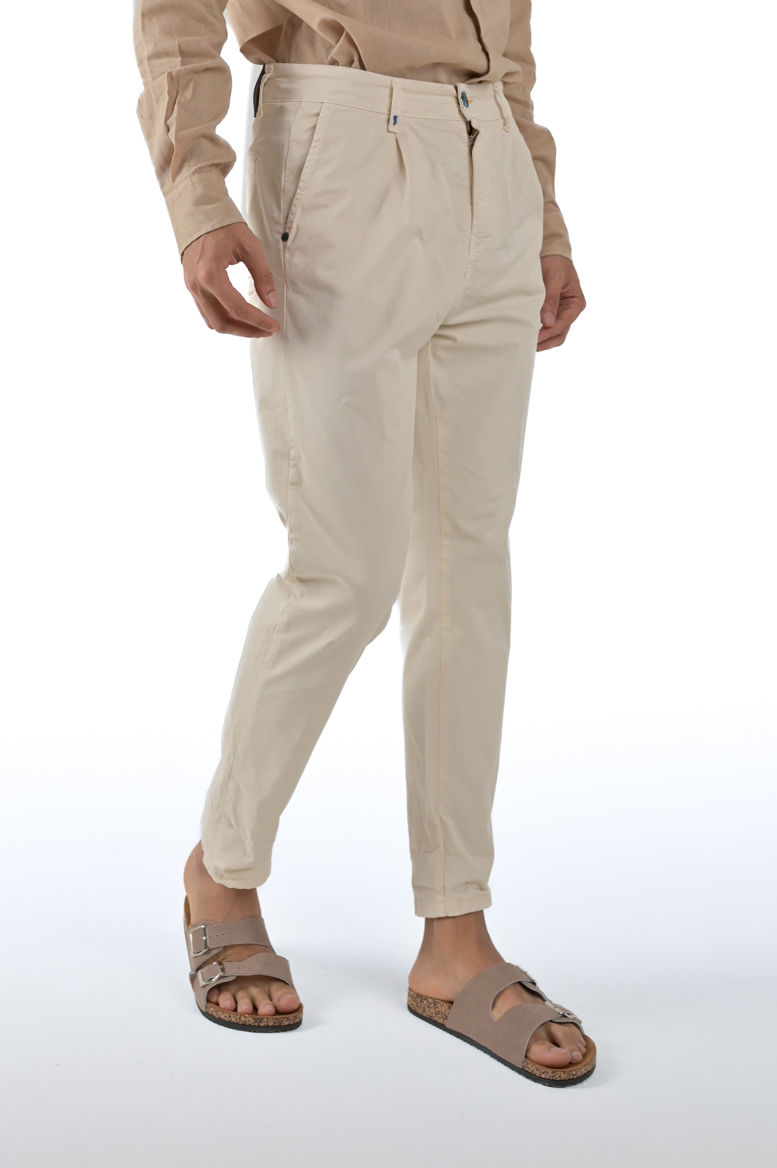 New Private Old Cream tapered trousers SS24