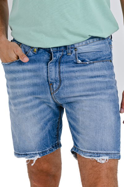 Lobo PR107 SS25 slim denim shorts