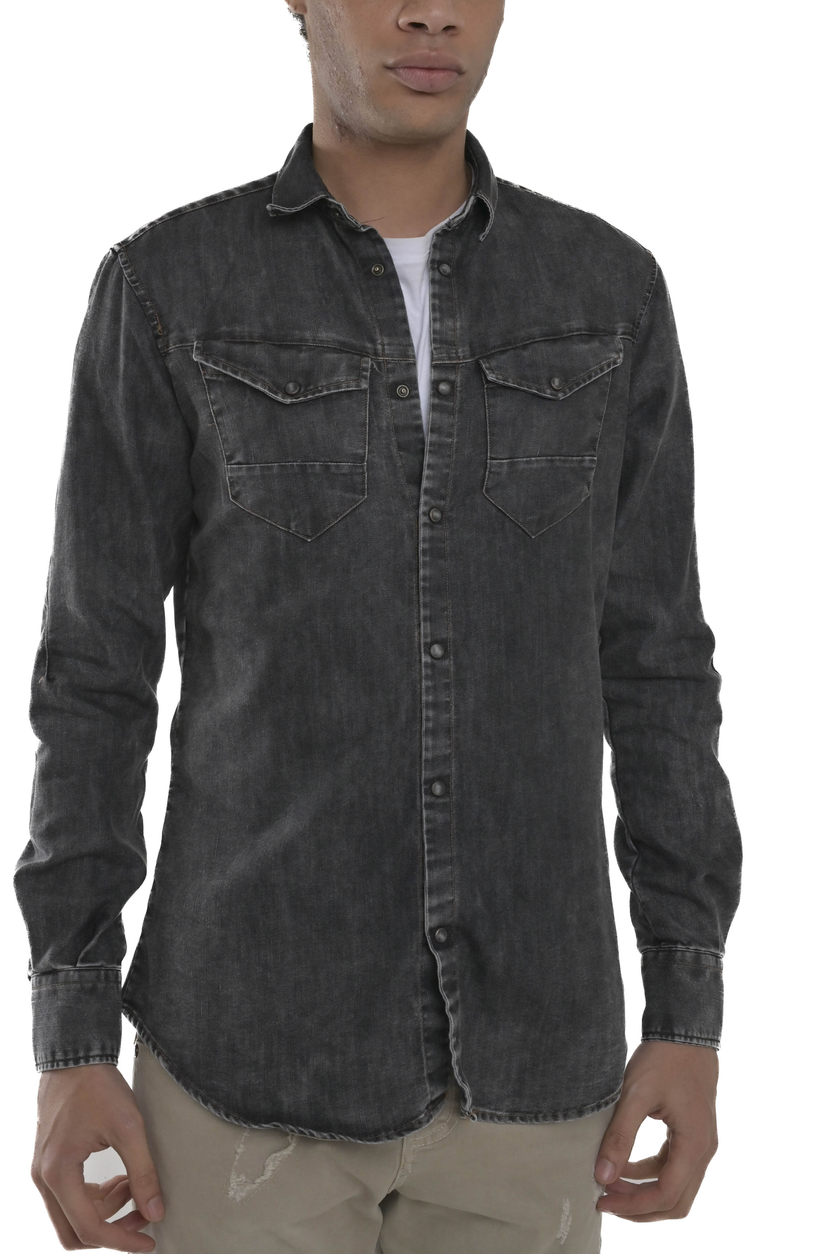 Camicia in denim regular Park Blk AI01 FW24/25