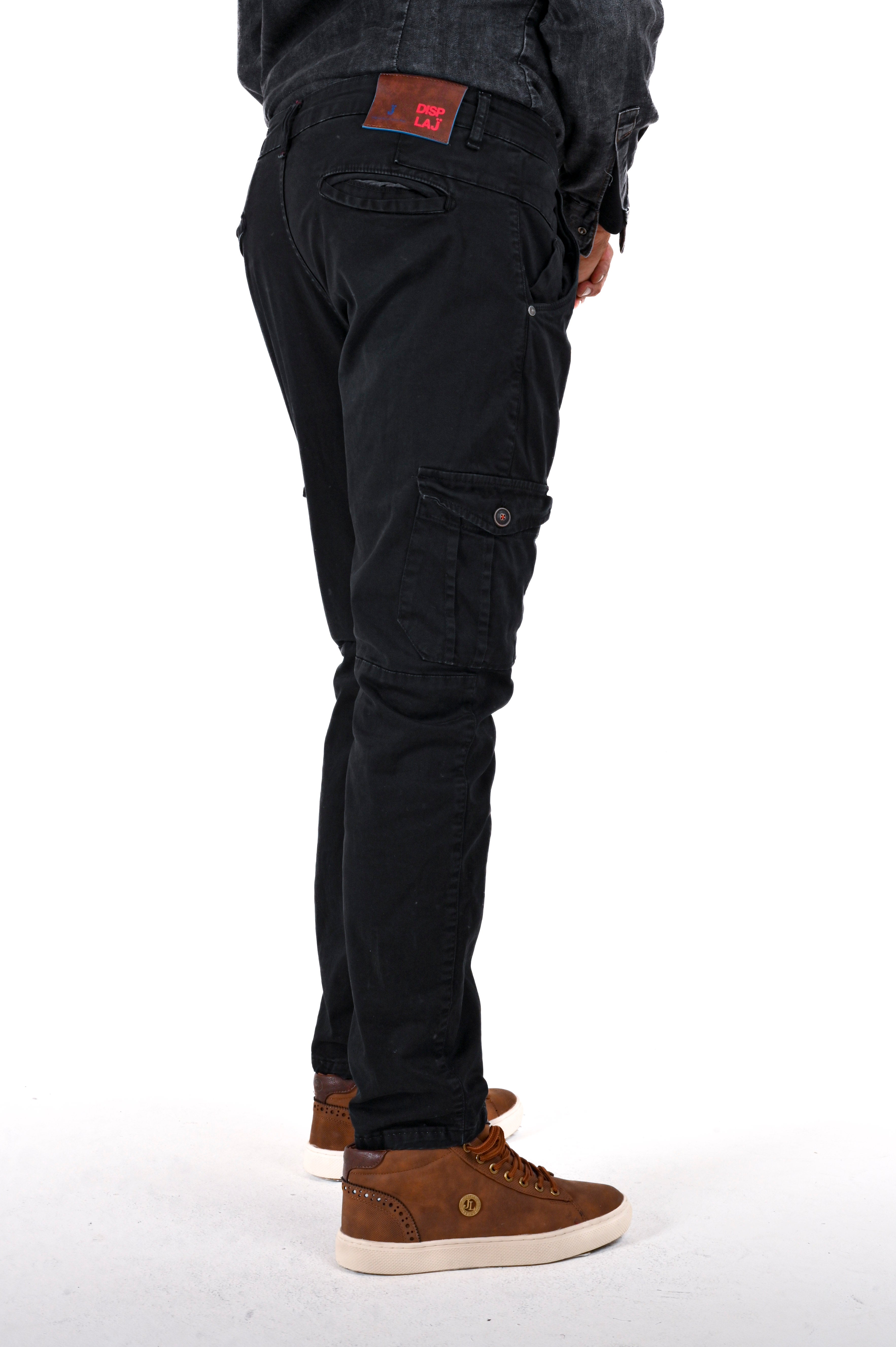 Pantaloni in cotone slim Cezanne nero FW24/25