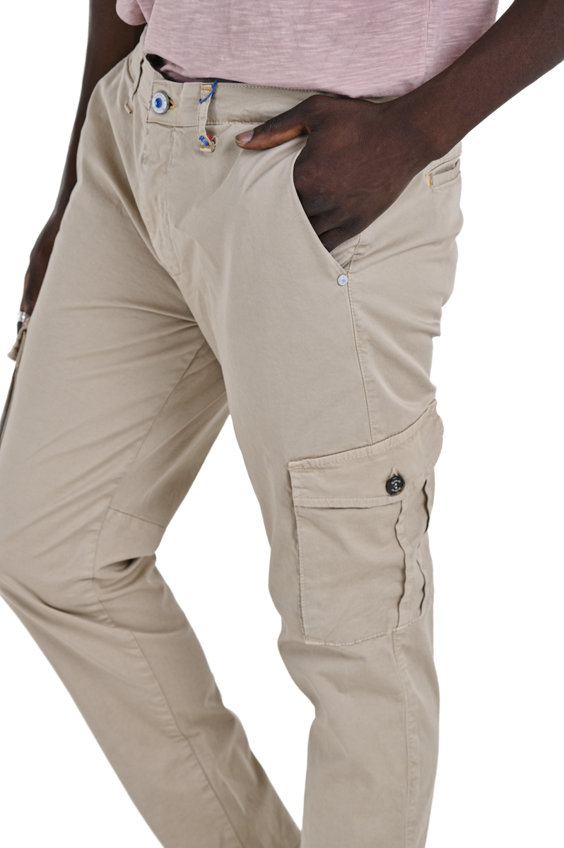 Pantaloni slim Sonic Tascone Beige SS24