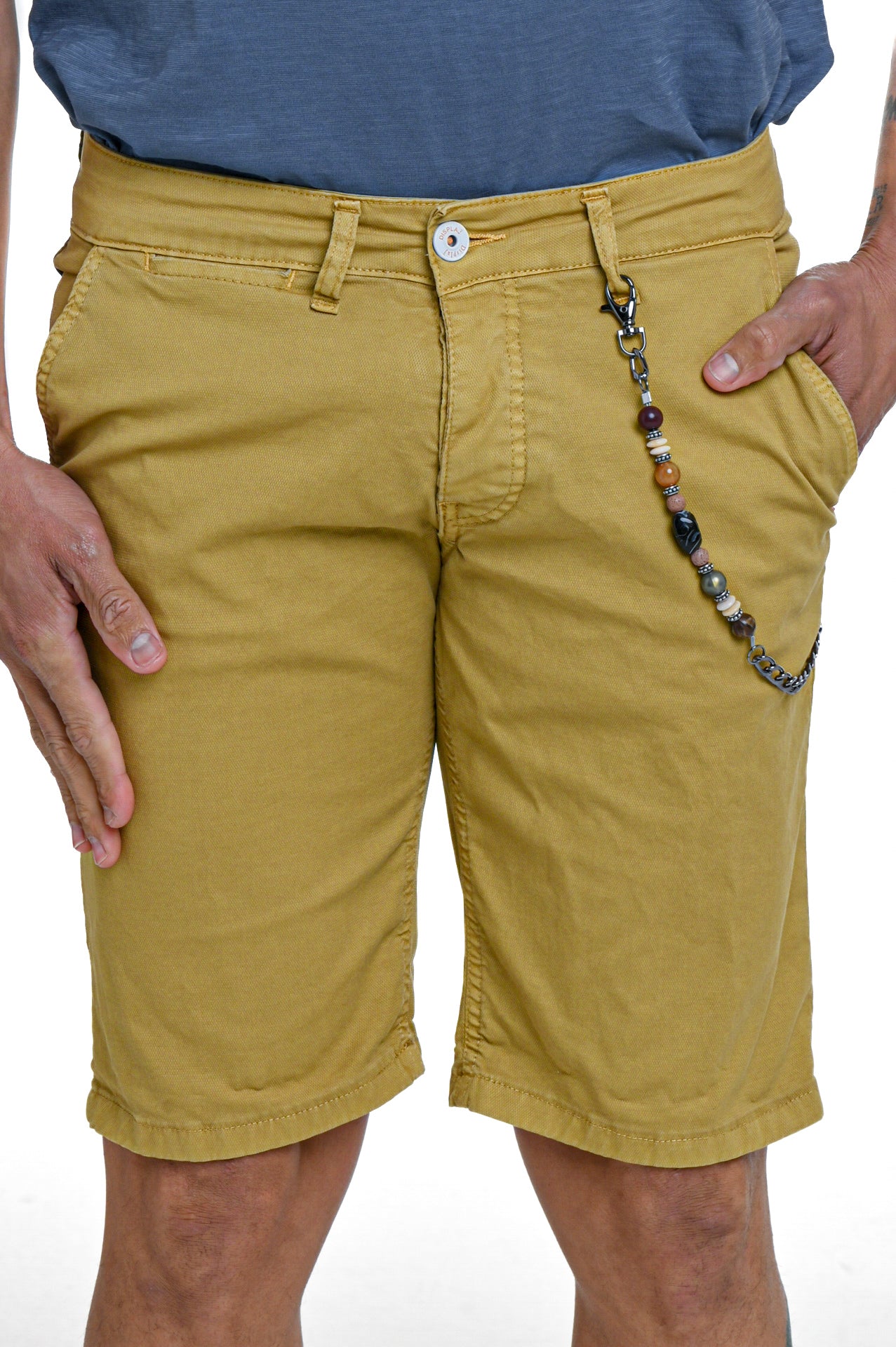 Martin Maldives Blue Slim Cotton Bermuda SS25