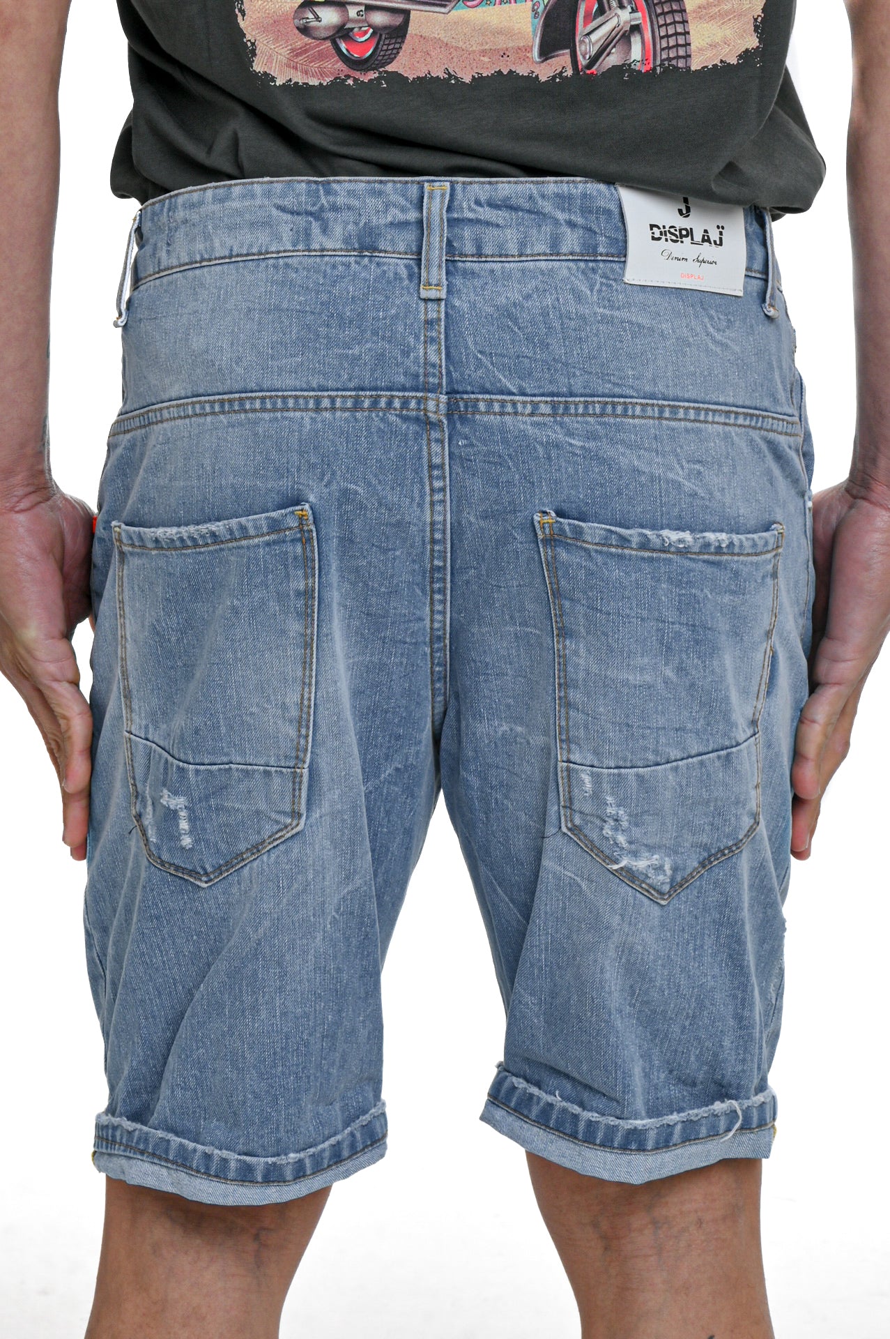 GIS PR10 SS25 regular denim shorts
