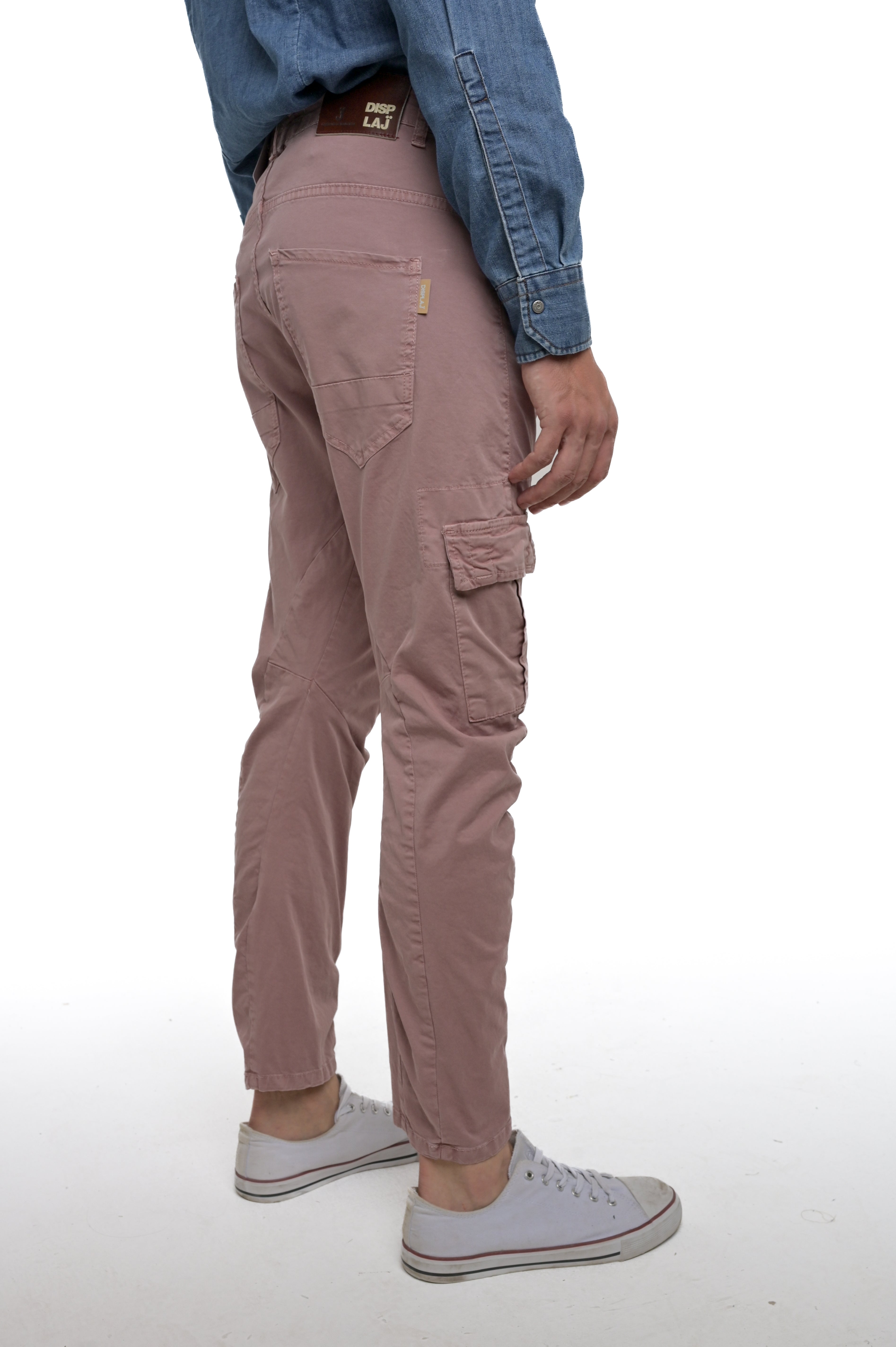 Pantaloni in cotone tapered New Evolution rosa SS25