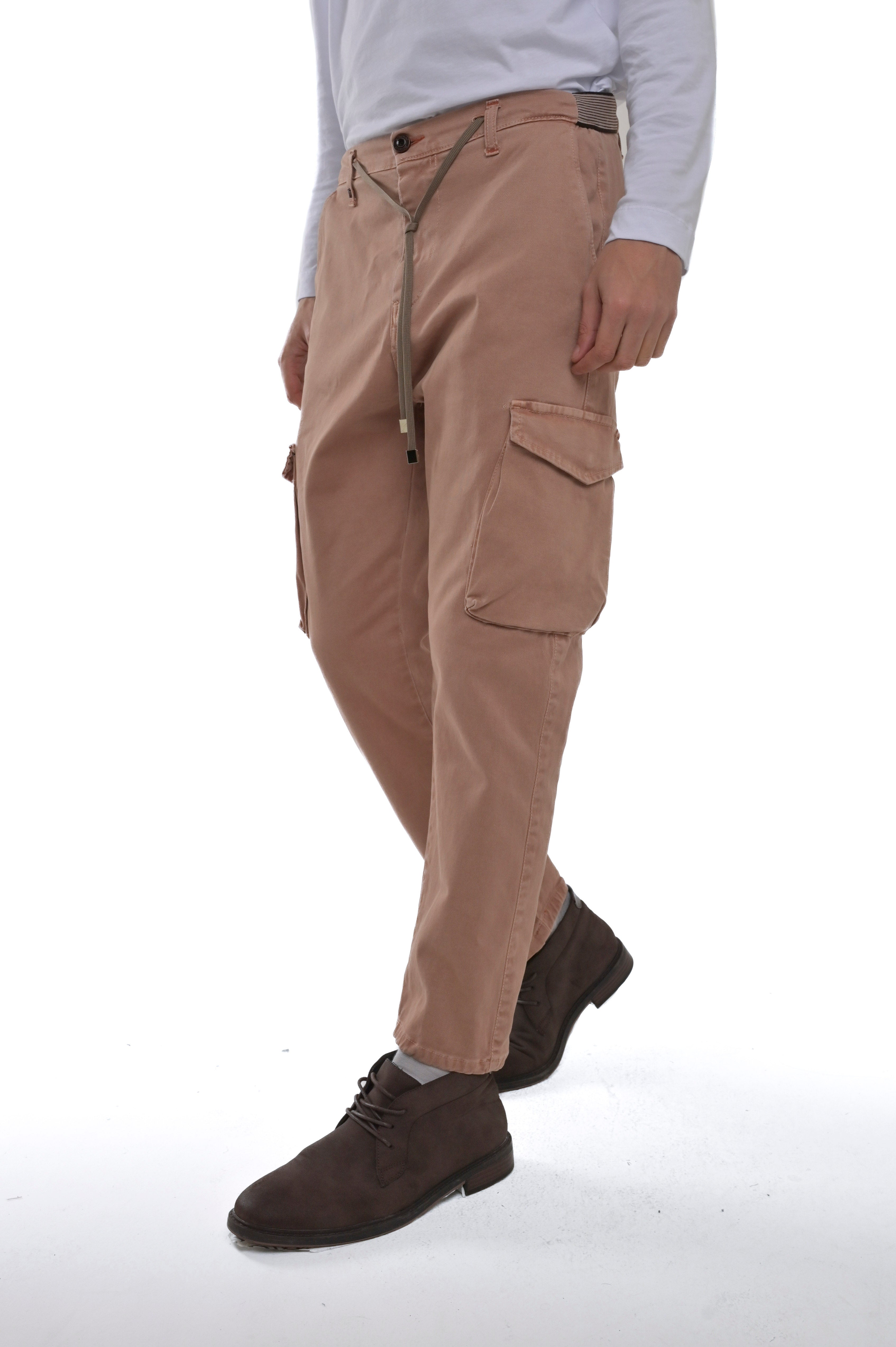 Regular Screen Raso Beige Cotton Trousers FW24/25