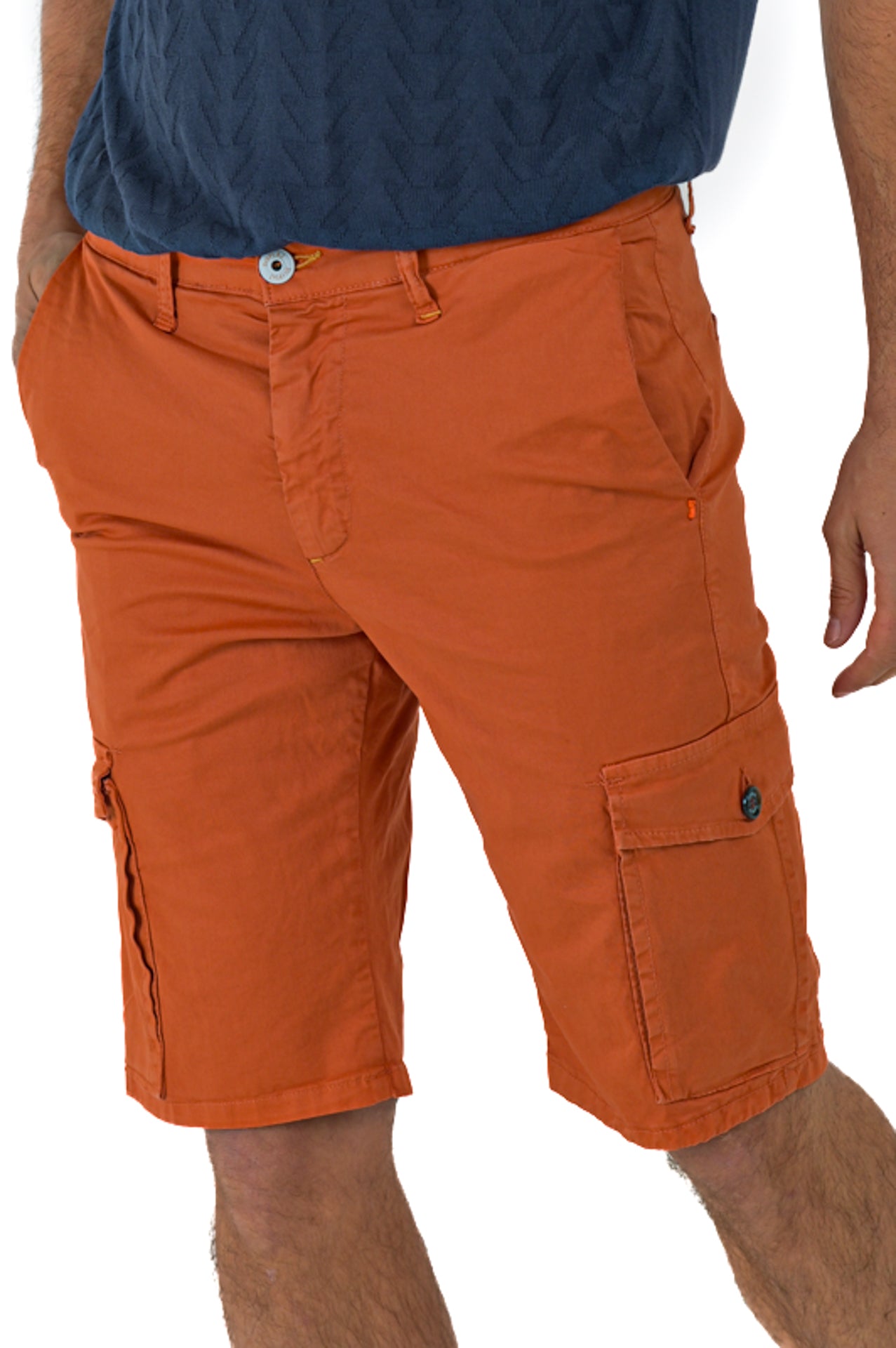 Bermuda in cotone slim Sonic Tascone Arancio