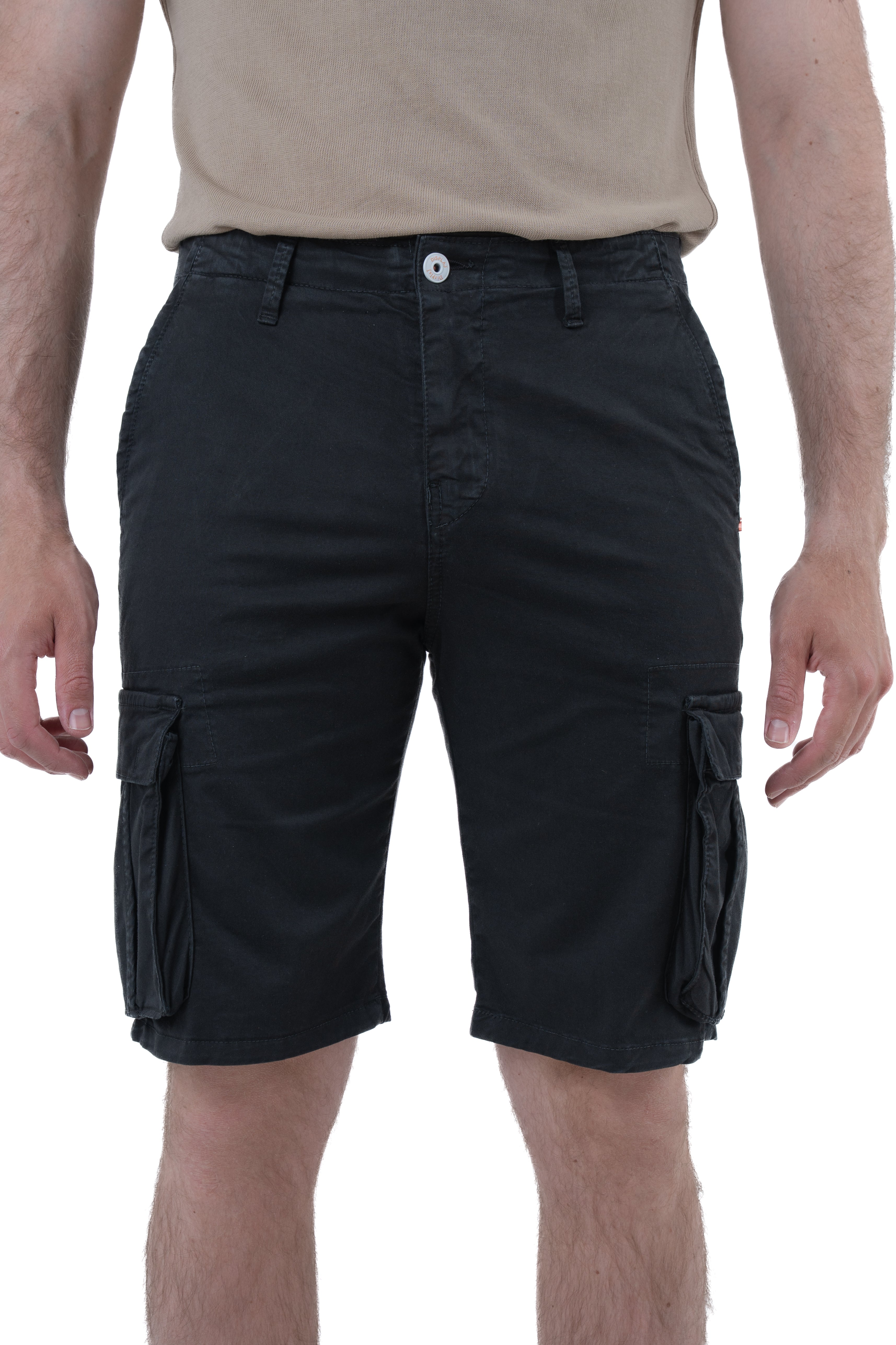 Bermuda in cotone regular Cargo Nero SS26