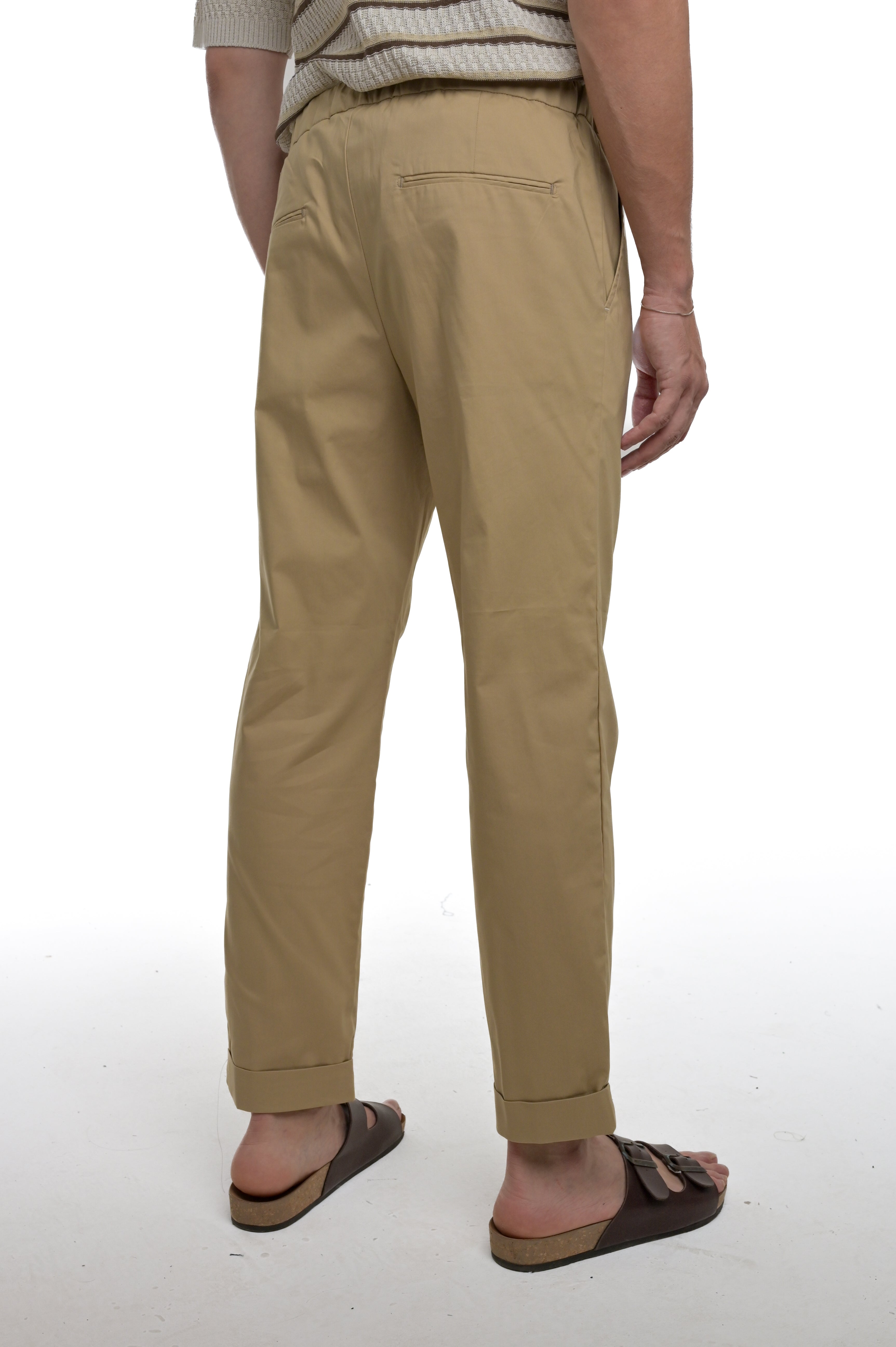 Pantaloni Classici regular Net VCT cammello SS25