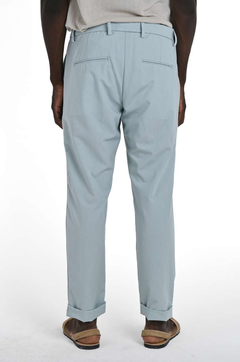 Classic Slim Racket Santos Trousers Aqua Green SS24