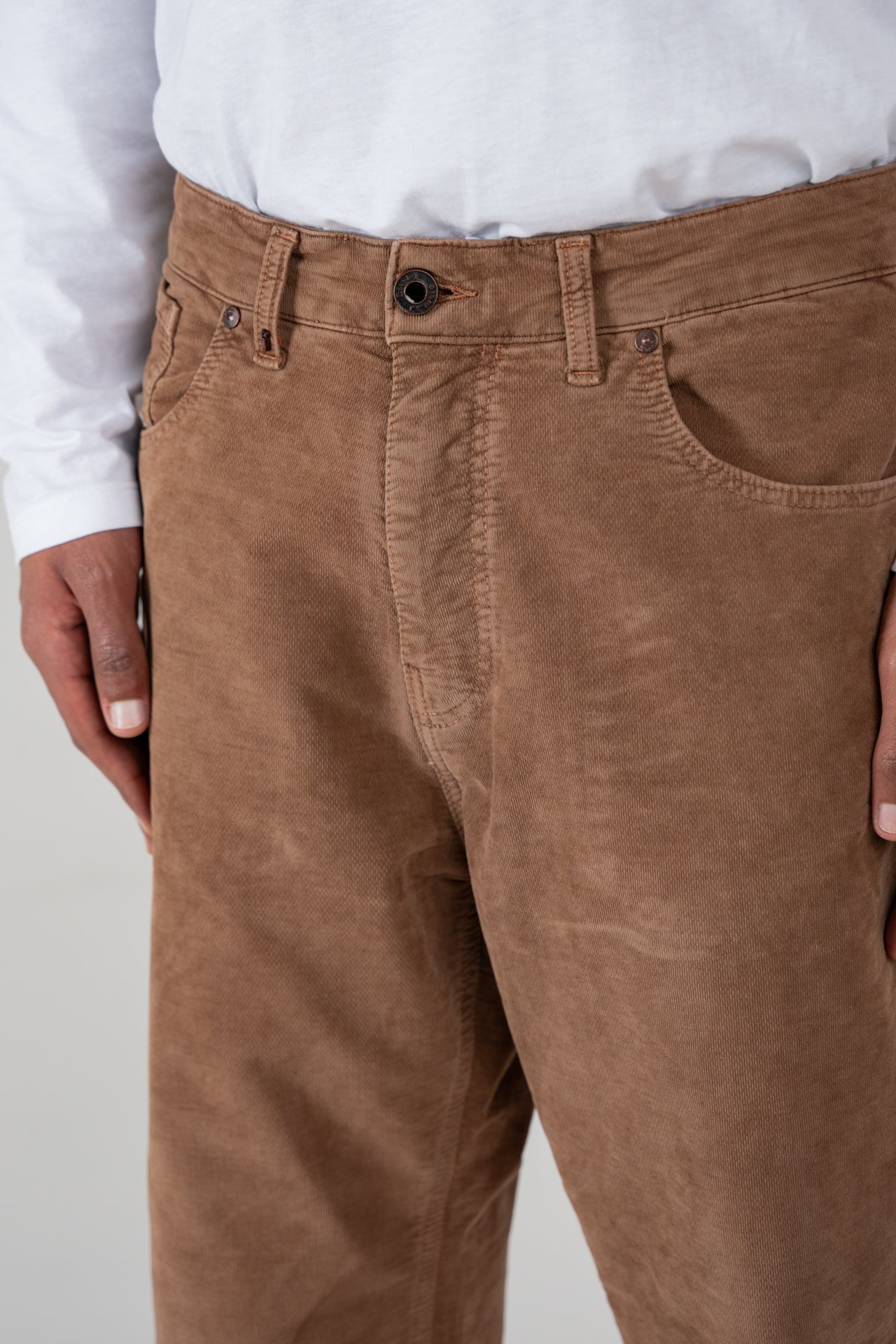 Pantaloni in Velluto Baggy Rock Ottawa Mattone