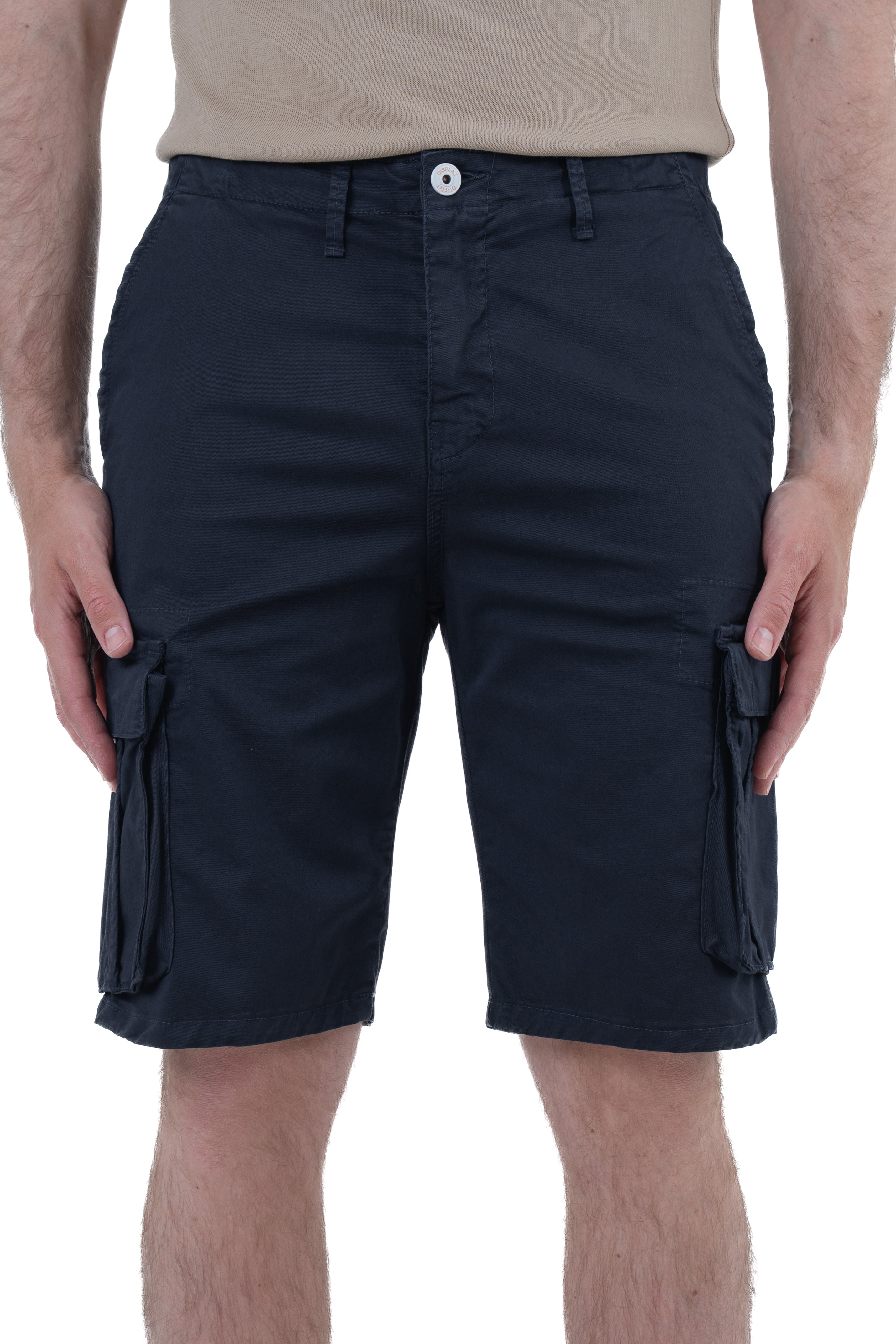 Bermuda in cotone regular Cargo Blu SS26