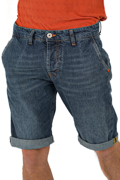 Walter 5315 slim denim Bermuda shorts