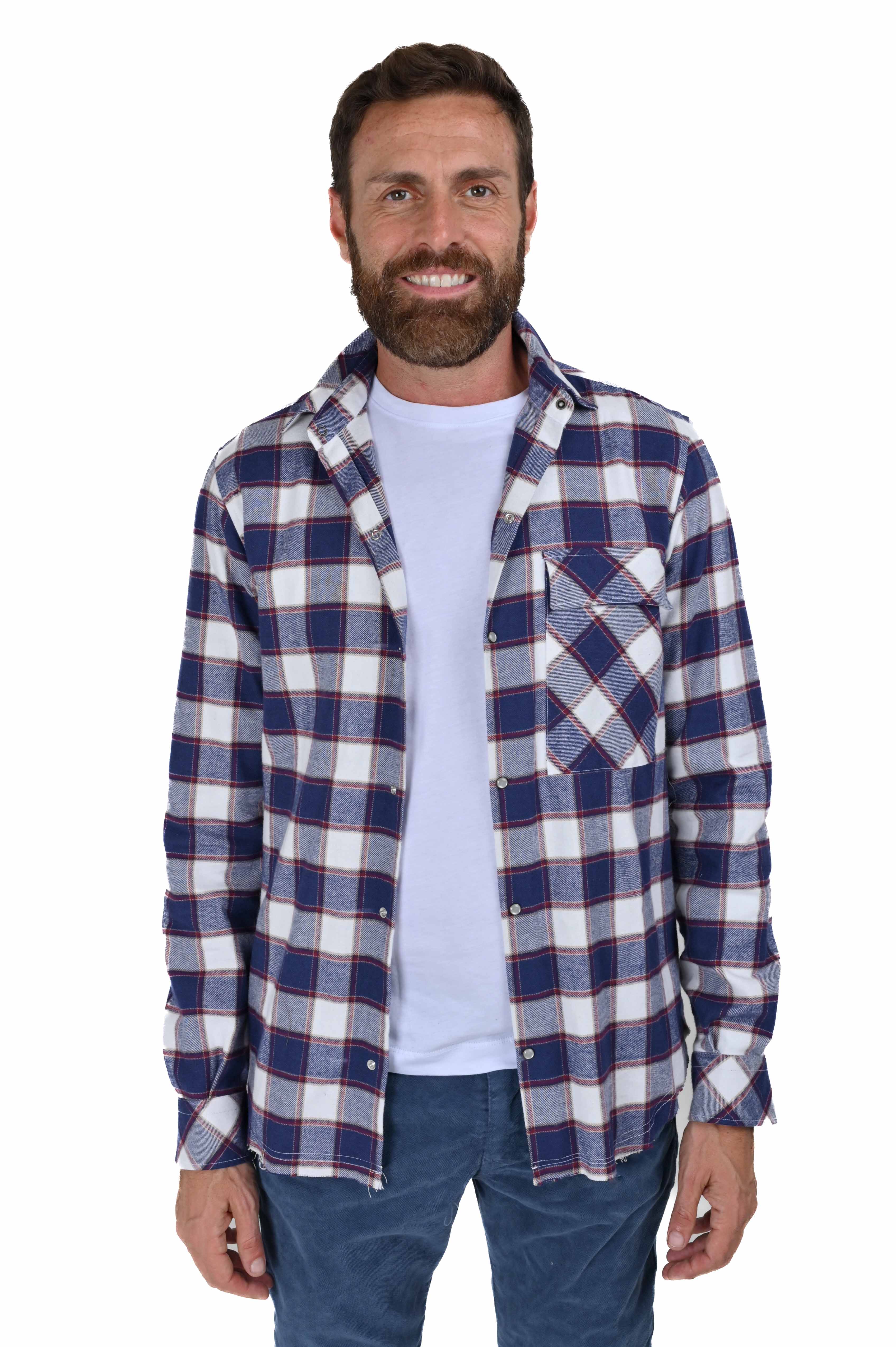 Men's Alaska Blue Flannel Shirt