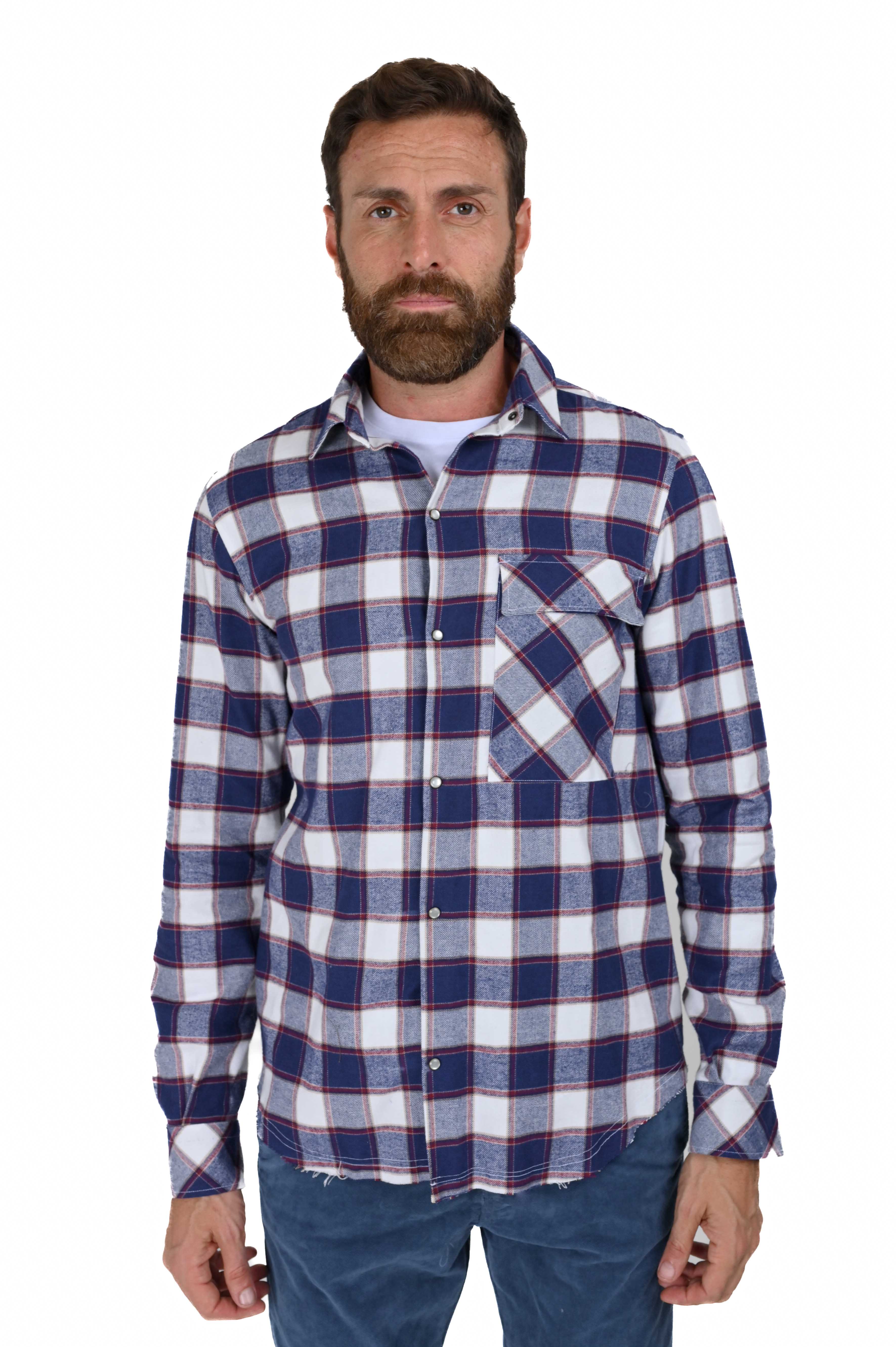 Men's Alaska Blue Flannel Shirt