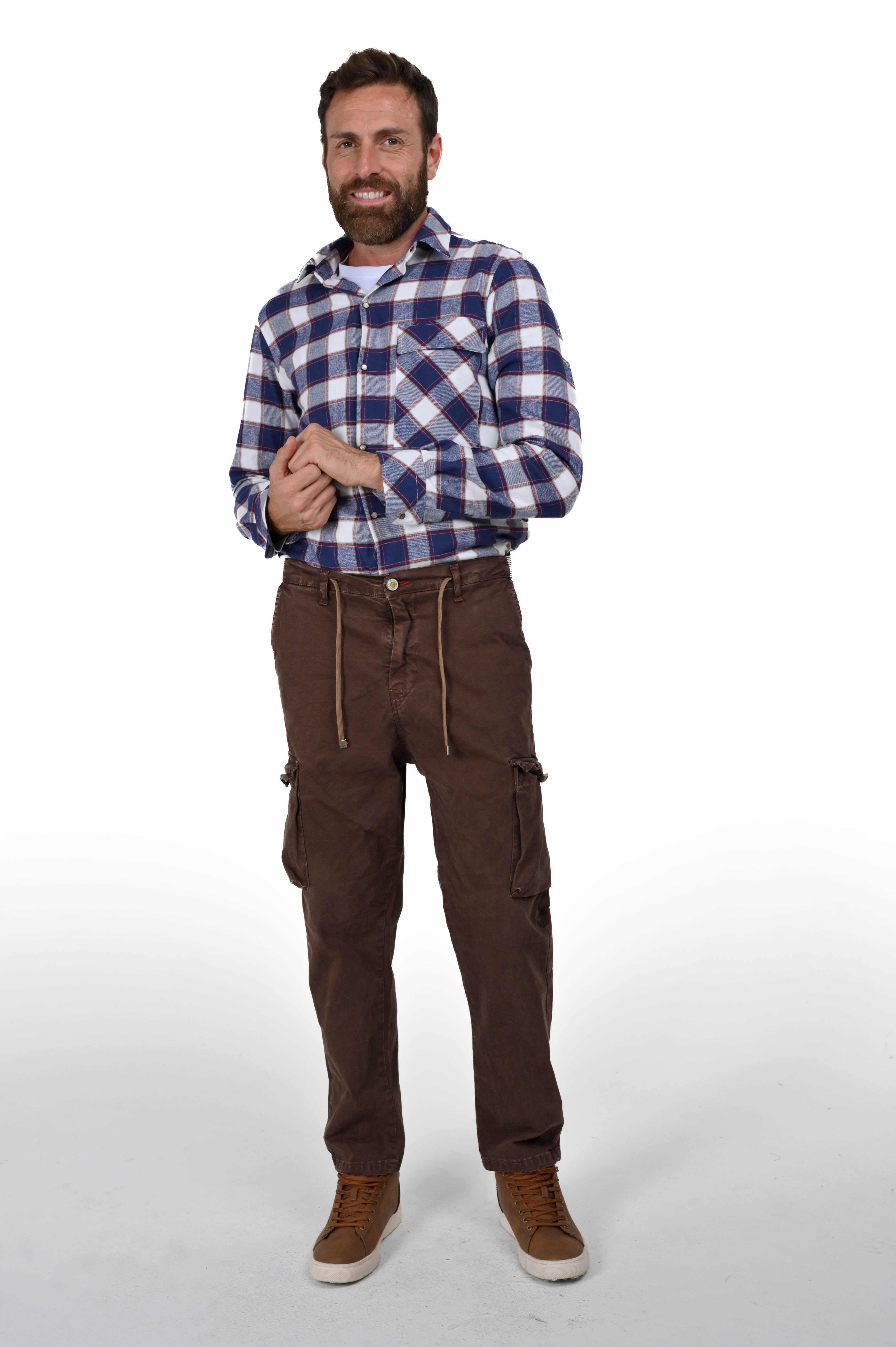 Pantaloni regular Screen Raso in cotone FW23/24