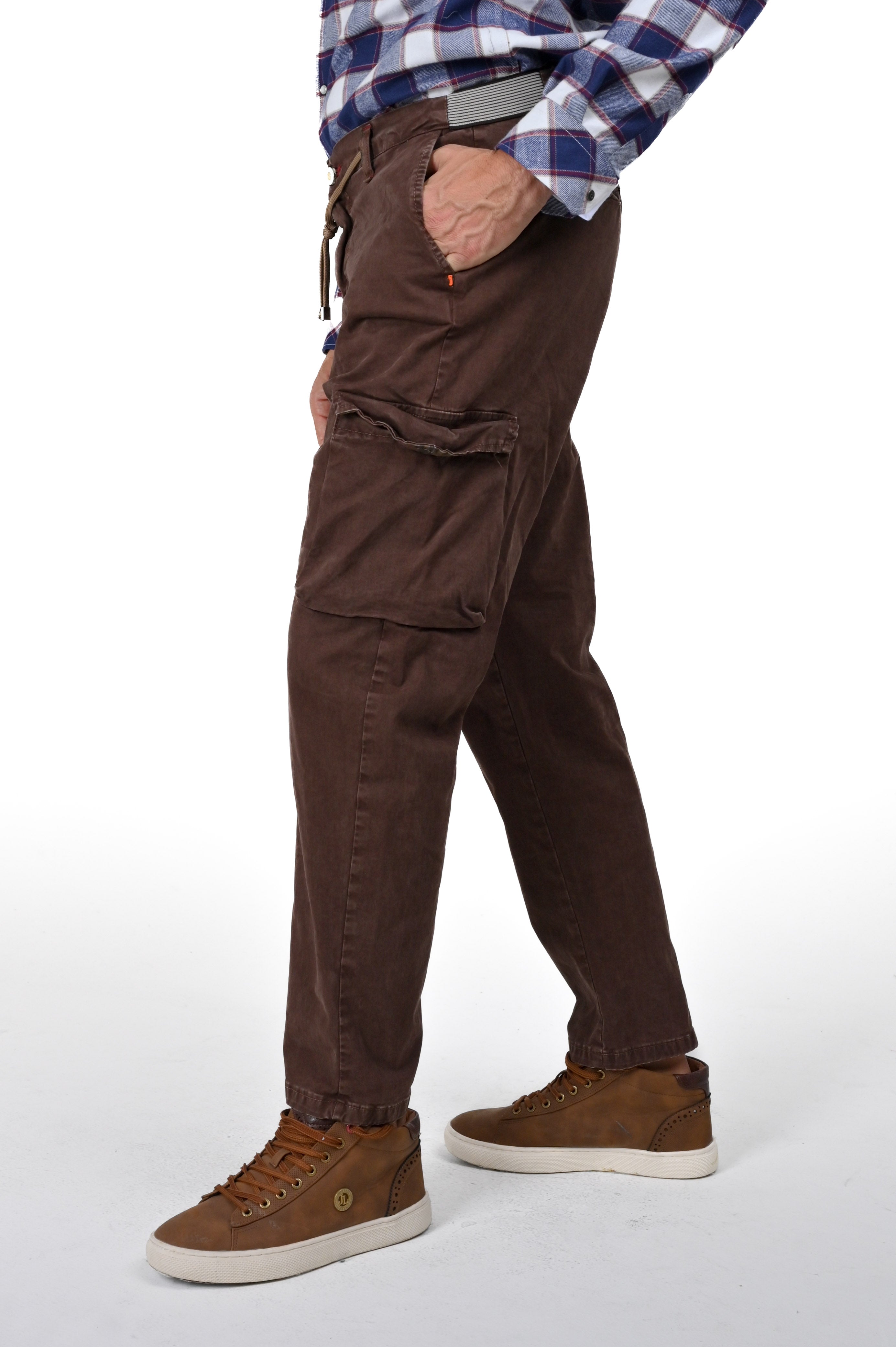 Pantaloni regular Screen Raso in cotone FW23/24