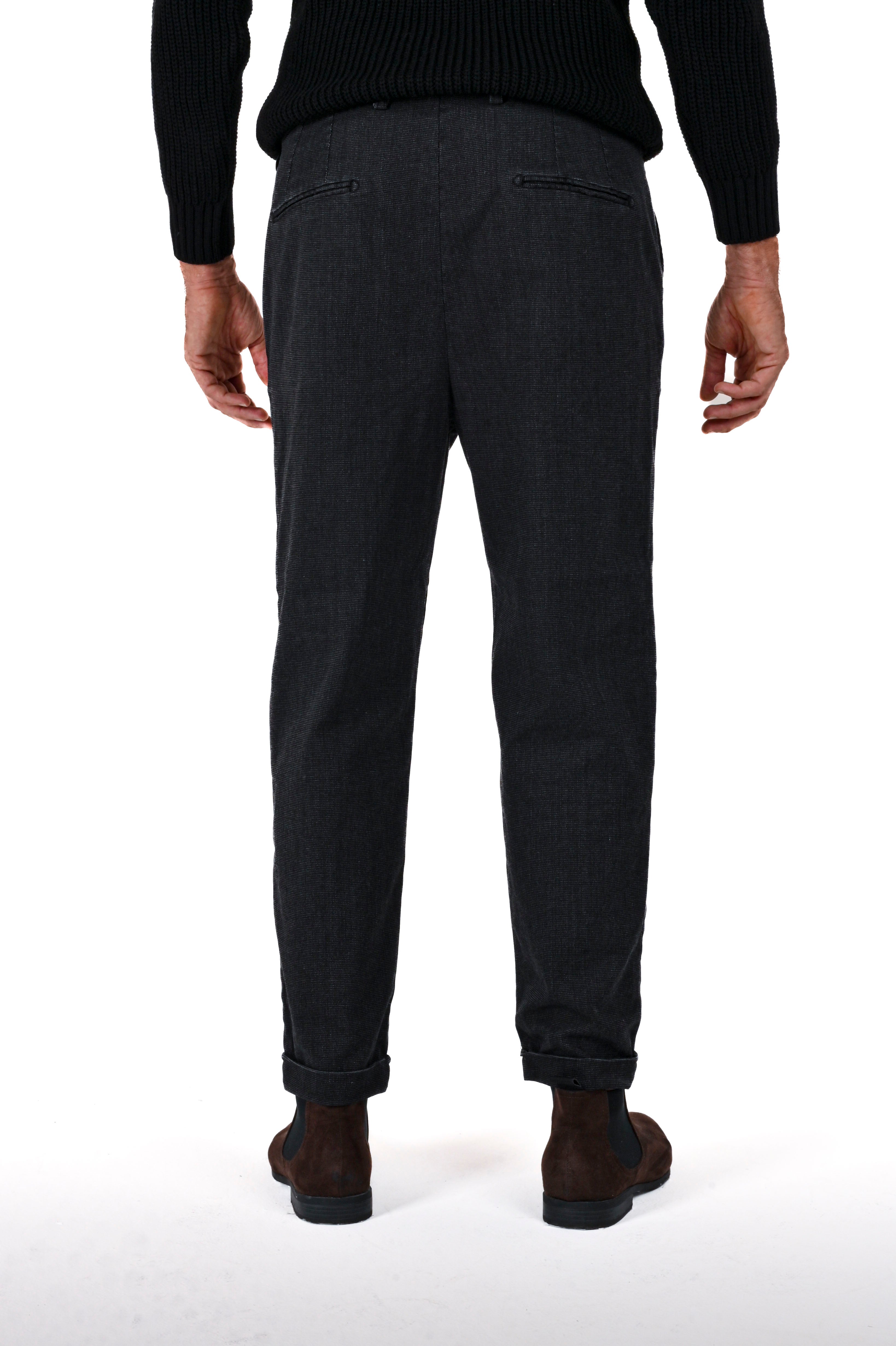 Pantaloni classici loose Ballon River nero FW 24/25