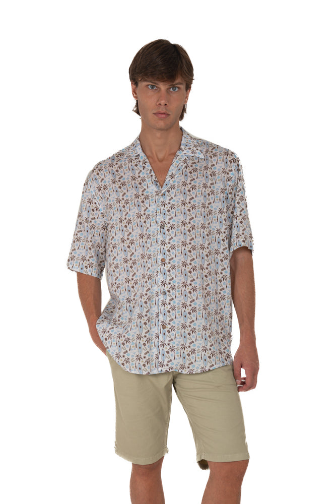Regular Bow Viscose Shirt Pattern 5 SS25