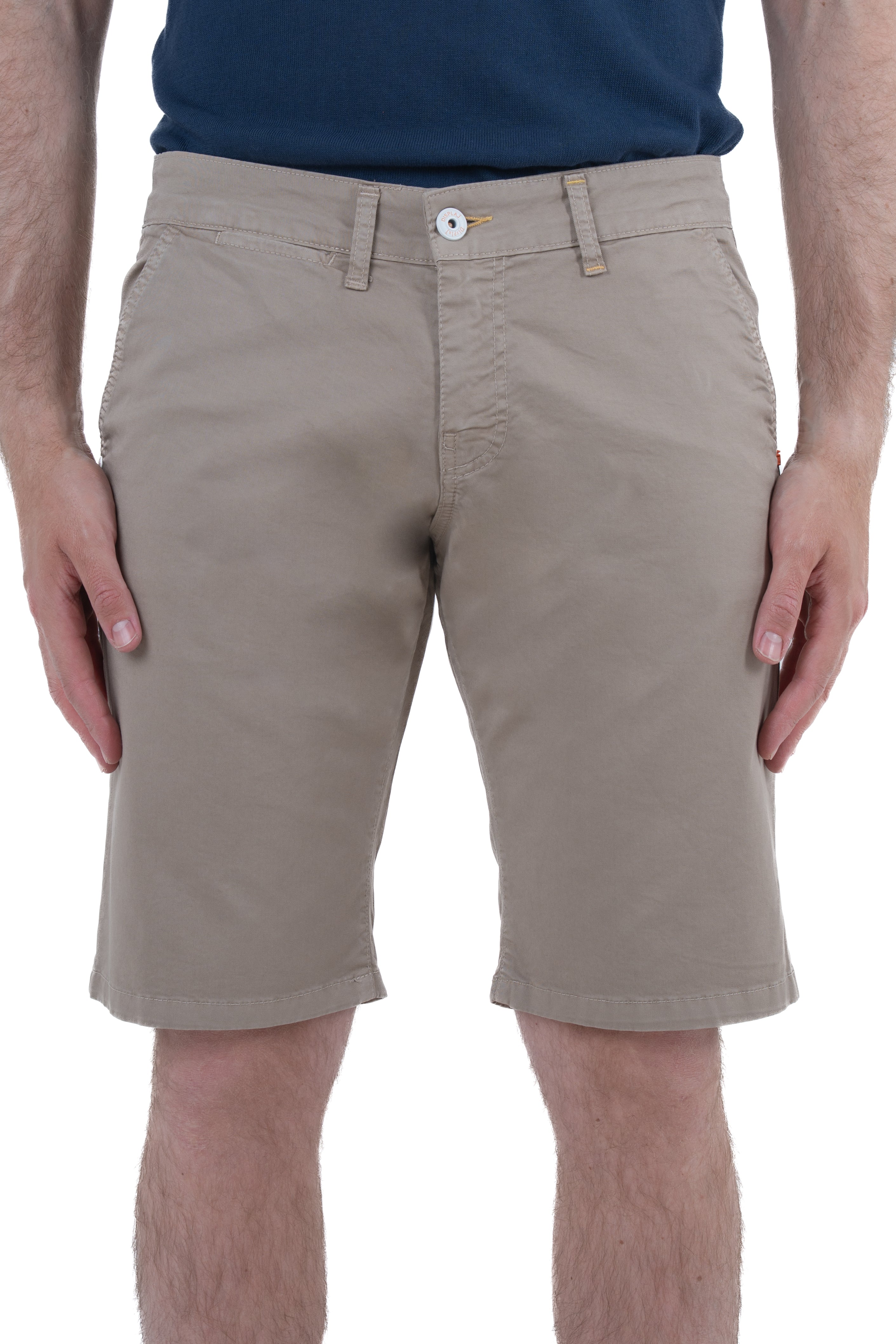 Bermuda in cotone slim Cristian Raso beige SS26
