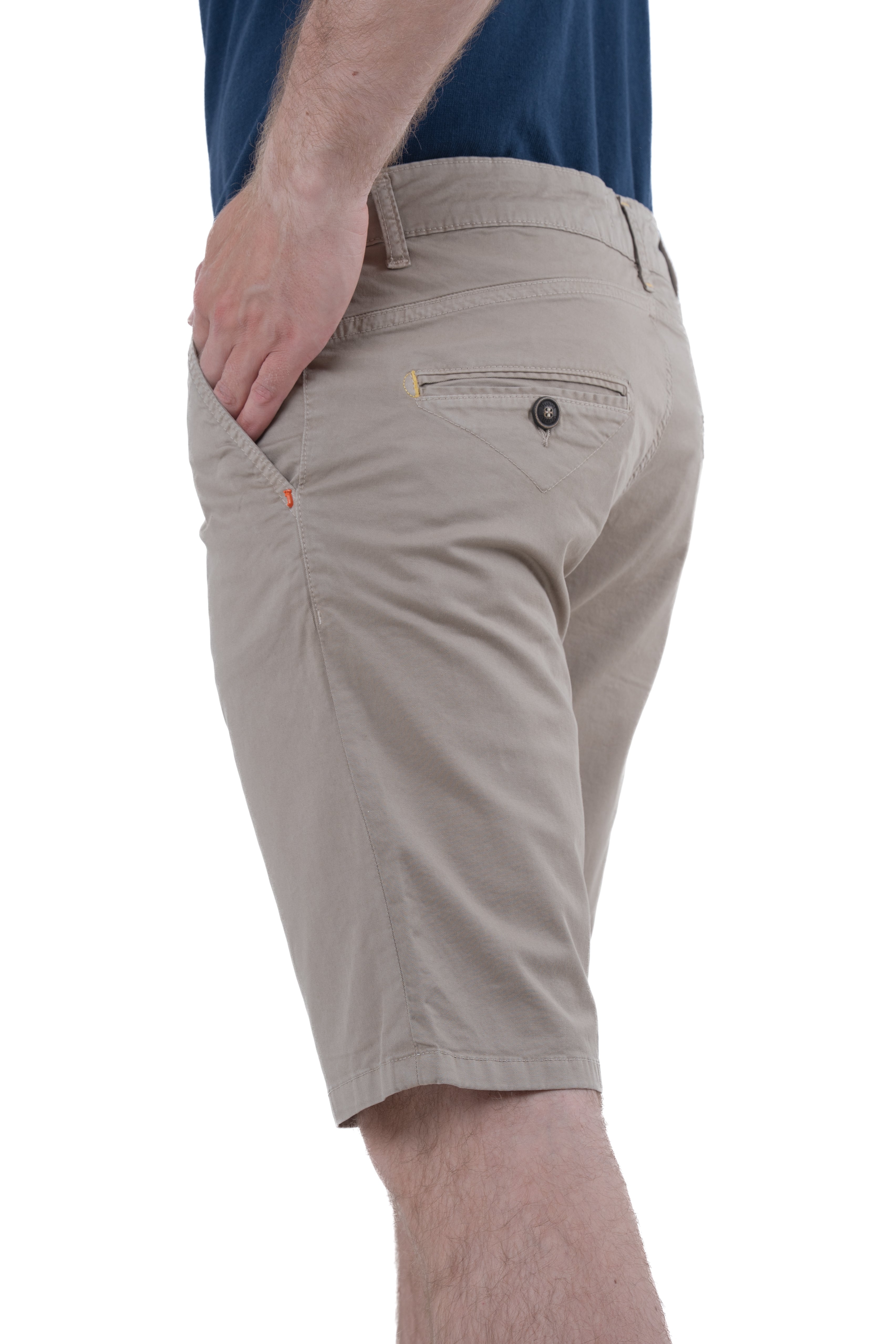 Bermuda in cotone slim Cristian Raso beige SS26