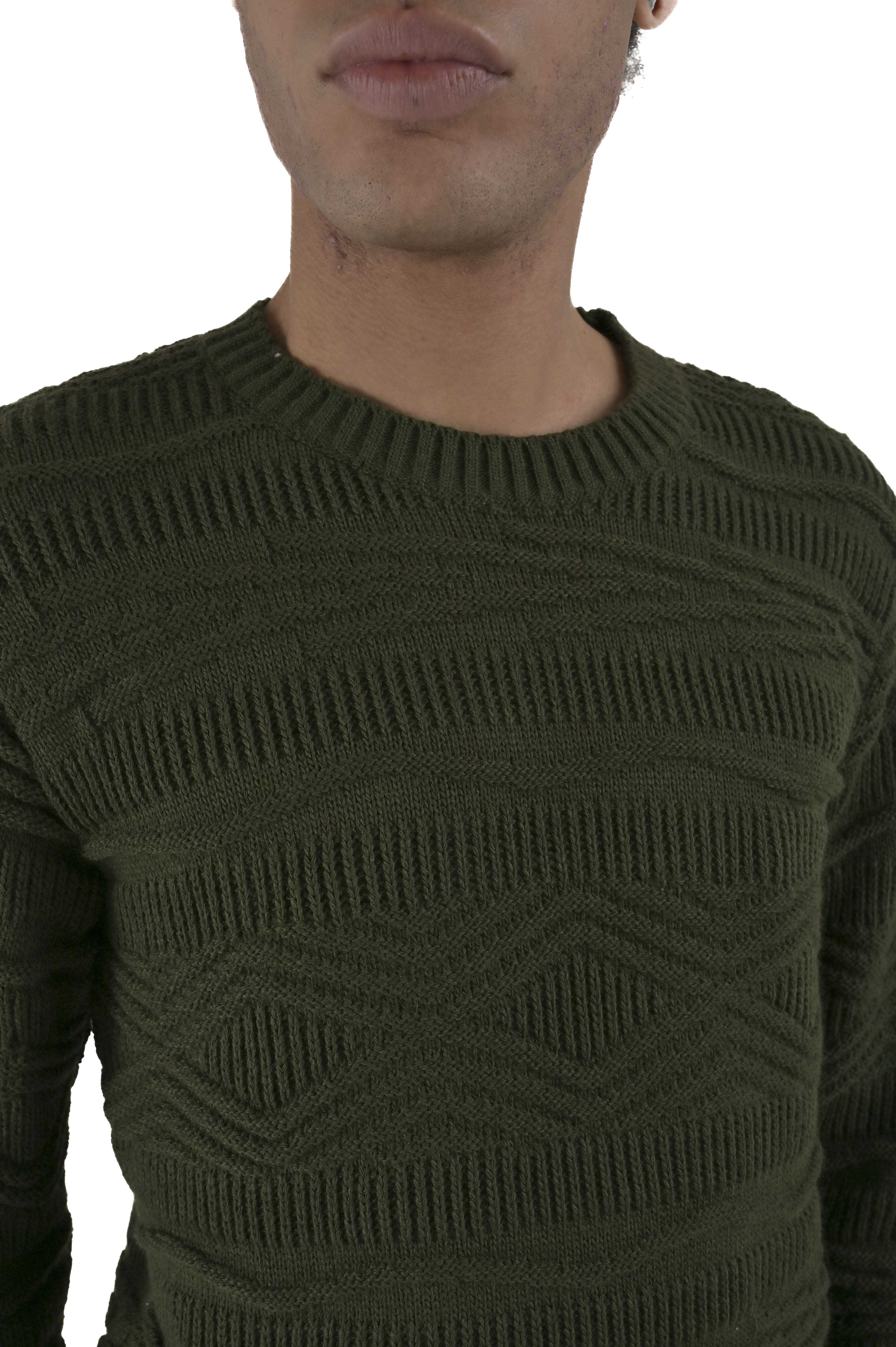 Maglione regular DM 24217 militare FW24/25