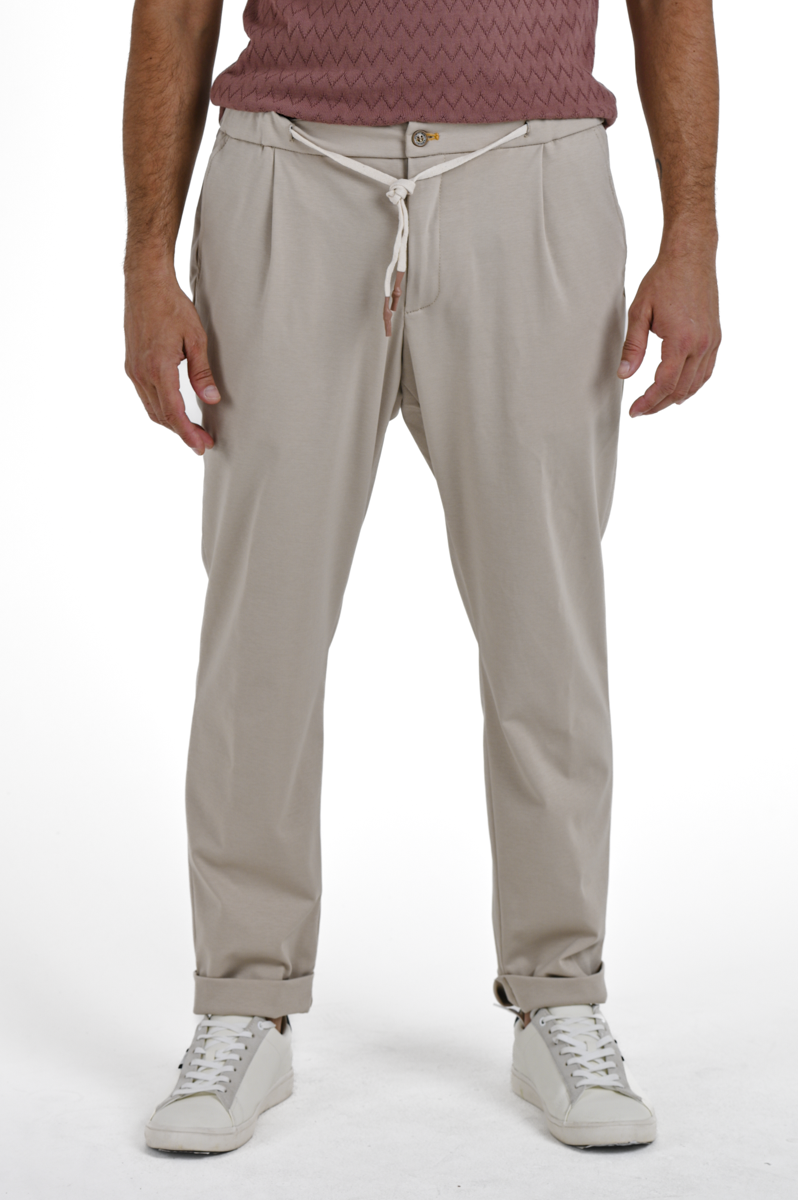 Pantaloni classici tapered Net Ferrari Beige SS24