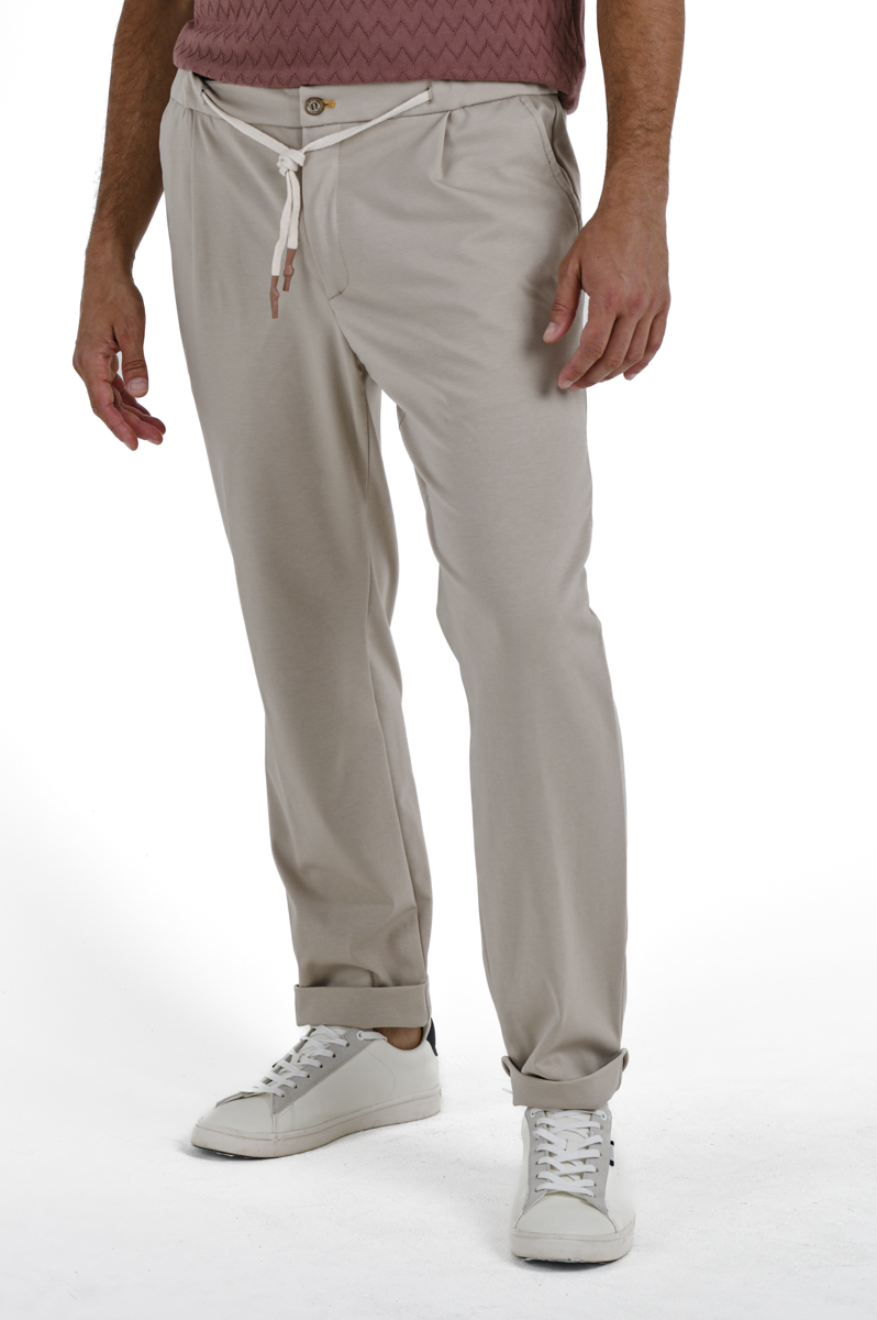 Pantaloni classici tapered Net Ferrari Beige SS24