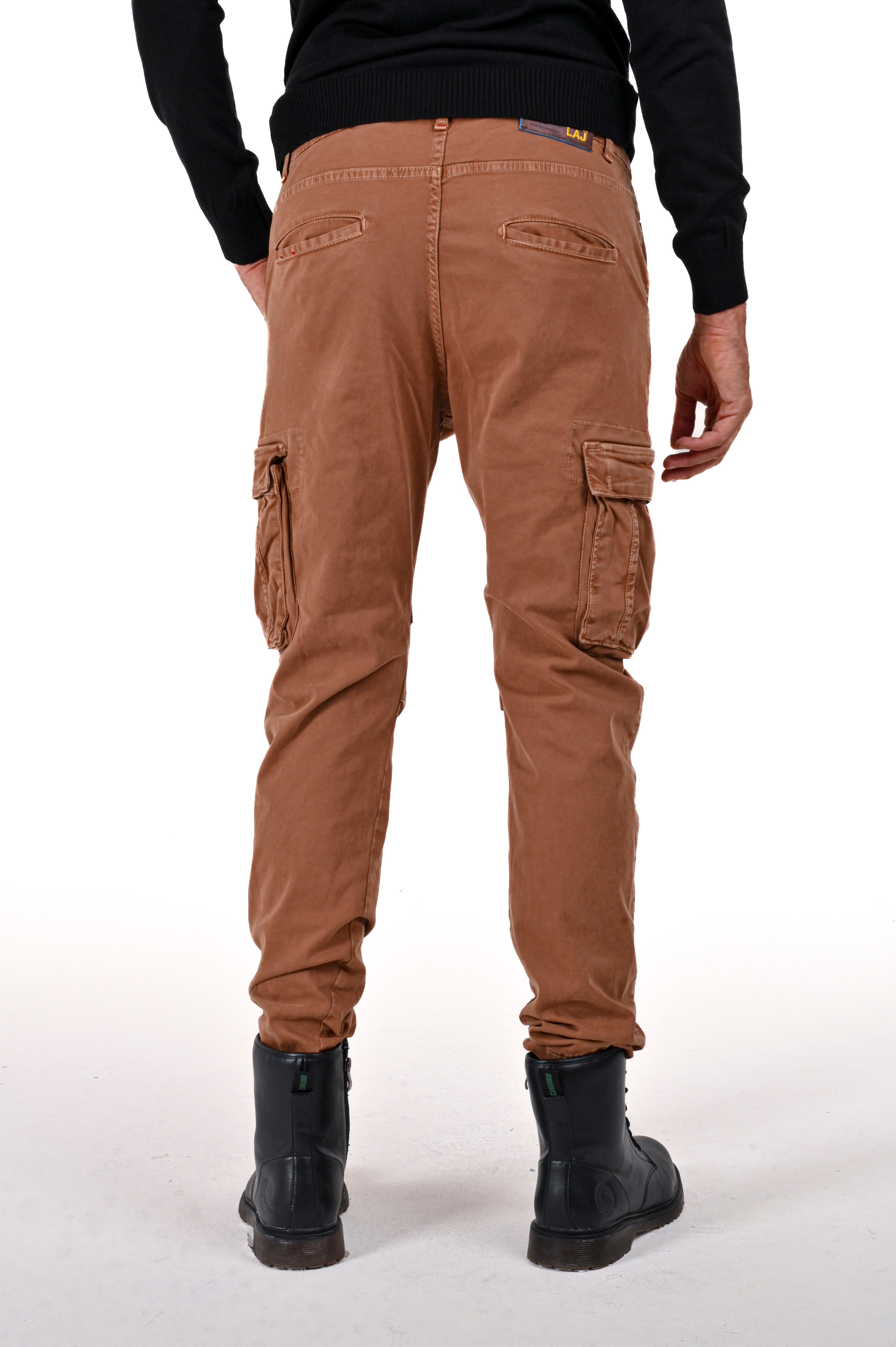 Pantaloni in cotone regular Marktas caramello FW24/25