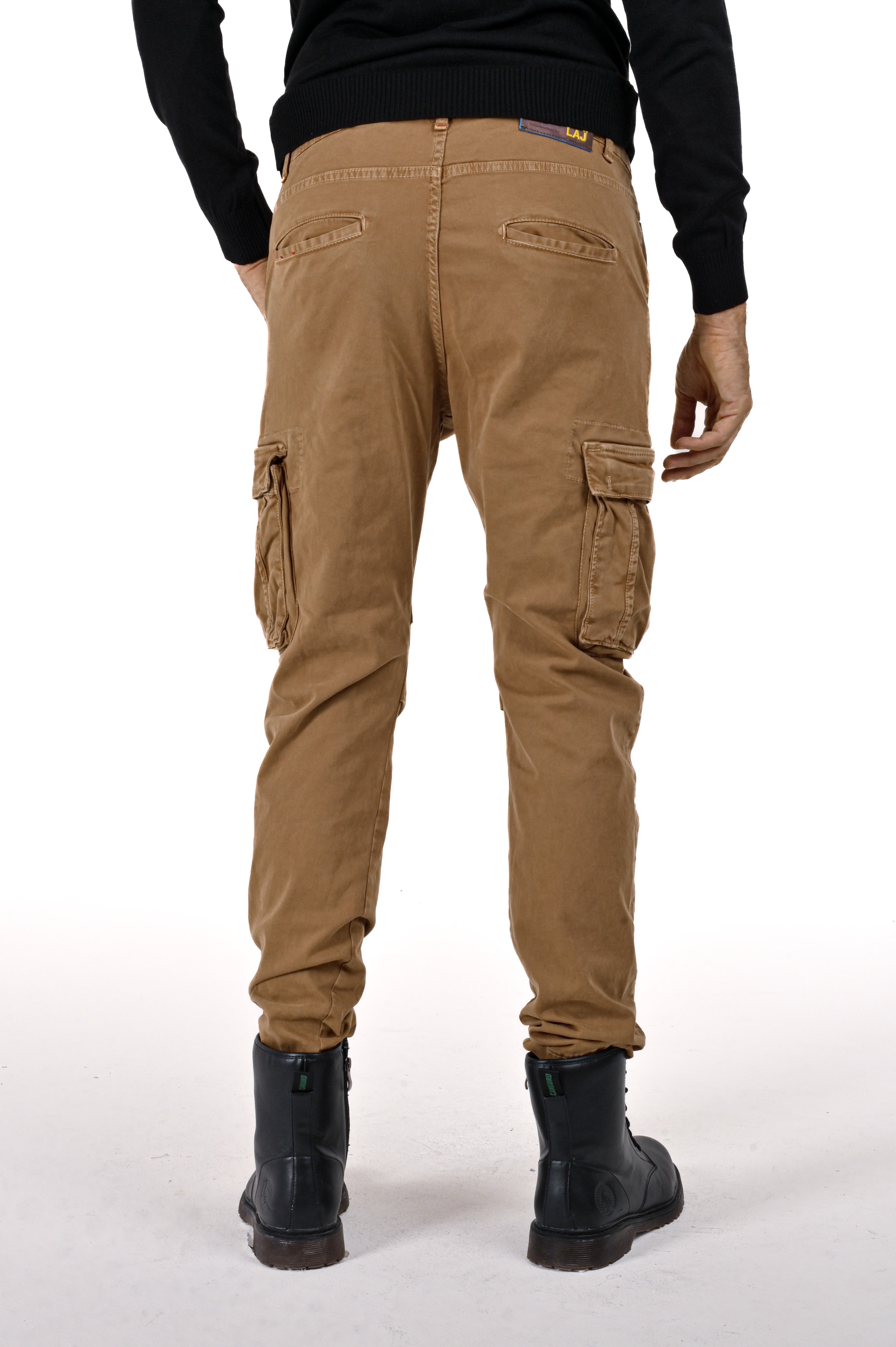 Pantaloni in cotone regular Marktas cammello FW24/25