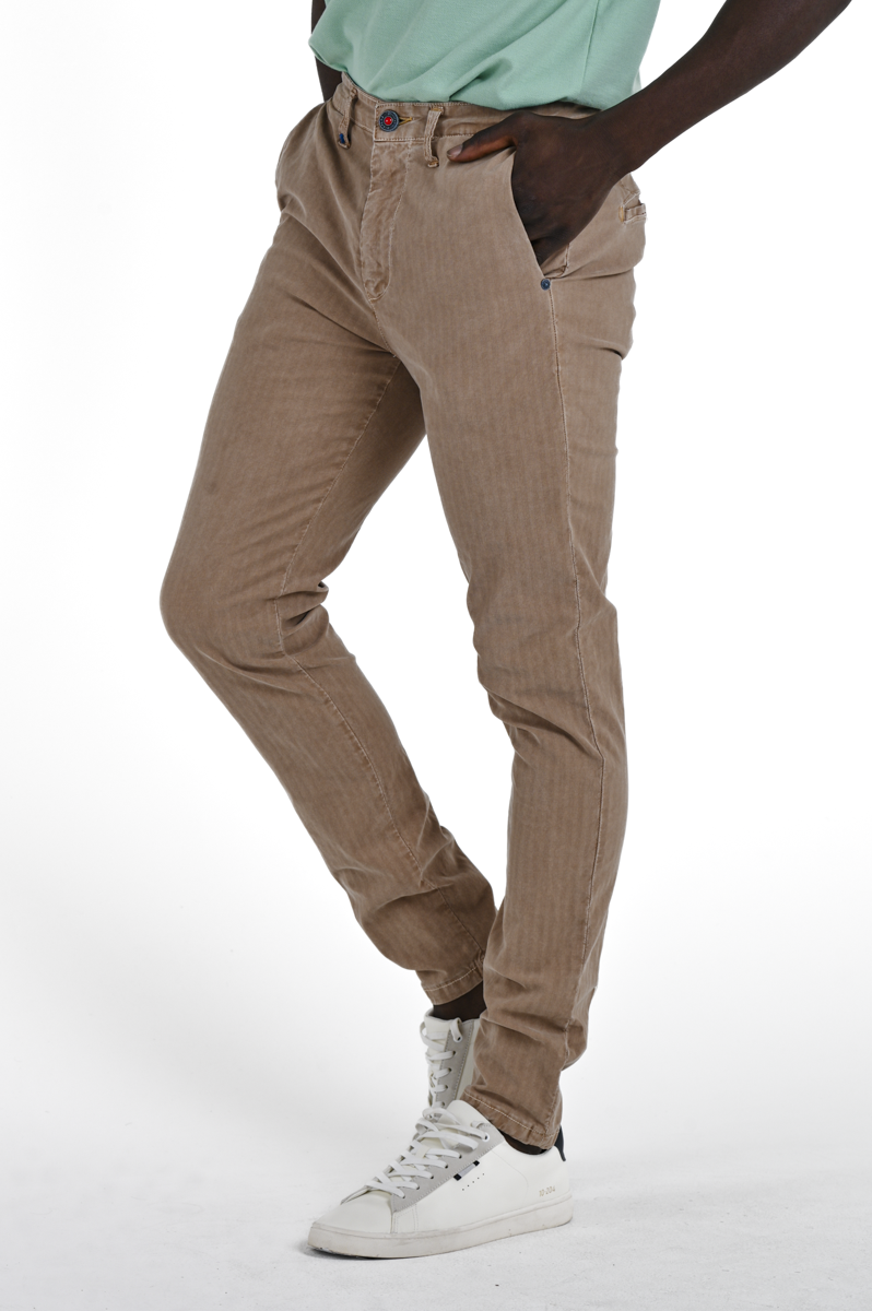 Sonic SB Beige SS24 slim trousers