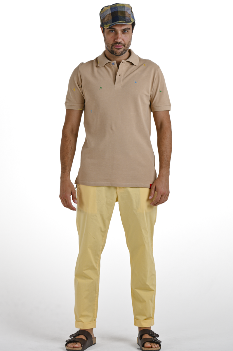 Polo regular Kaloa beige SS24