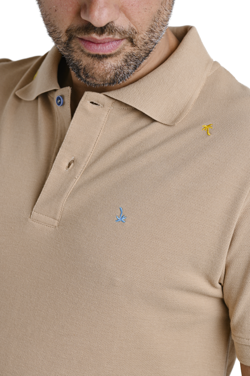 Polo regular Kaloa beige SS24