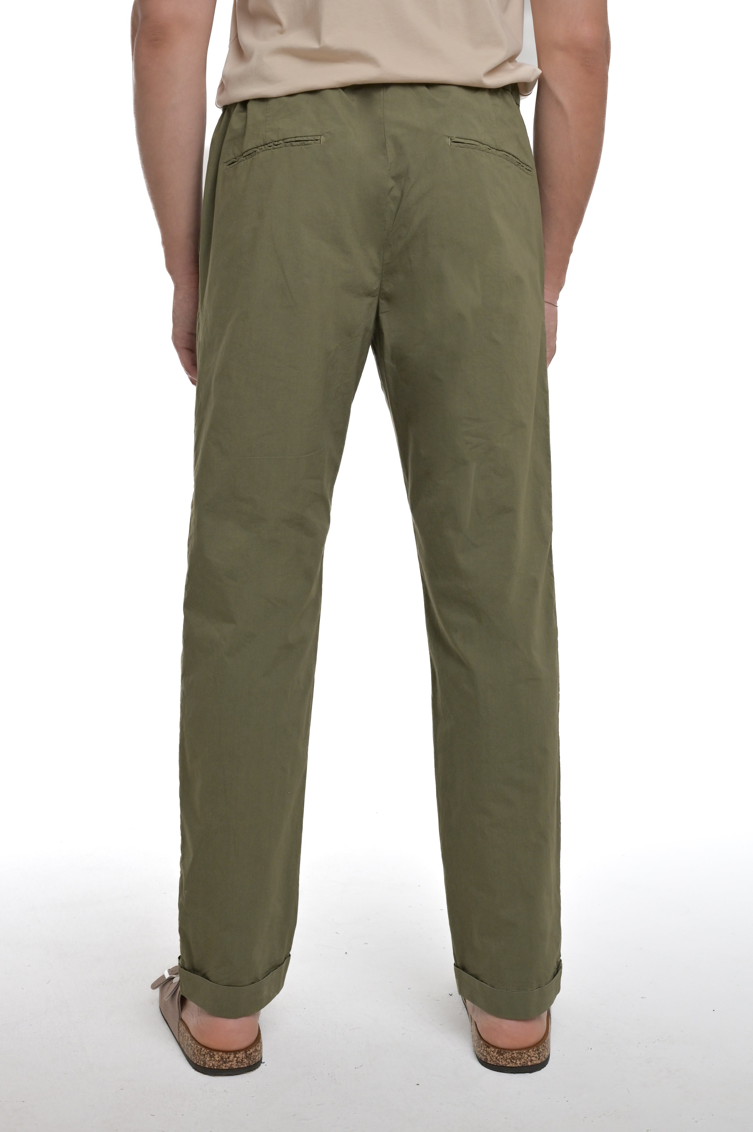 Pantaloni Classici regular Net AND verde SS25