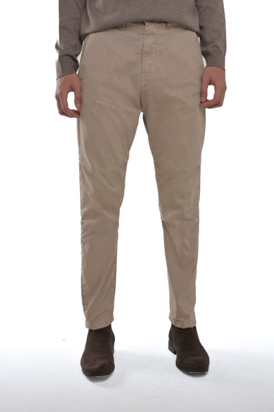 View Raso beige regular cotton trousers FW24/25