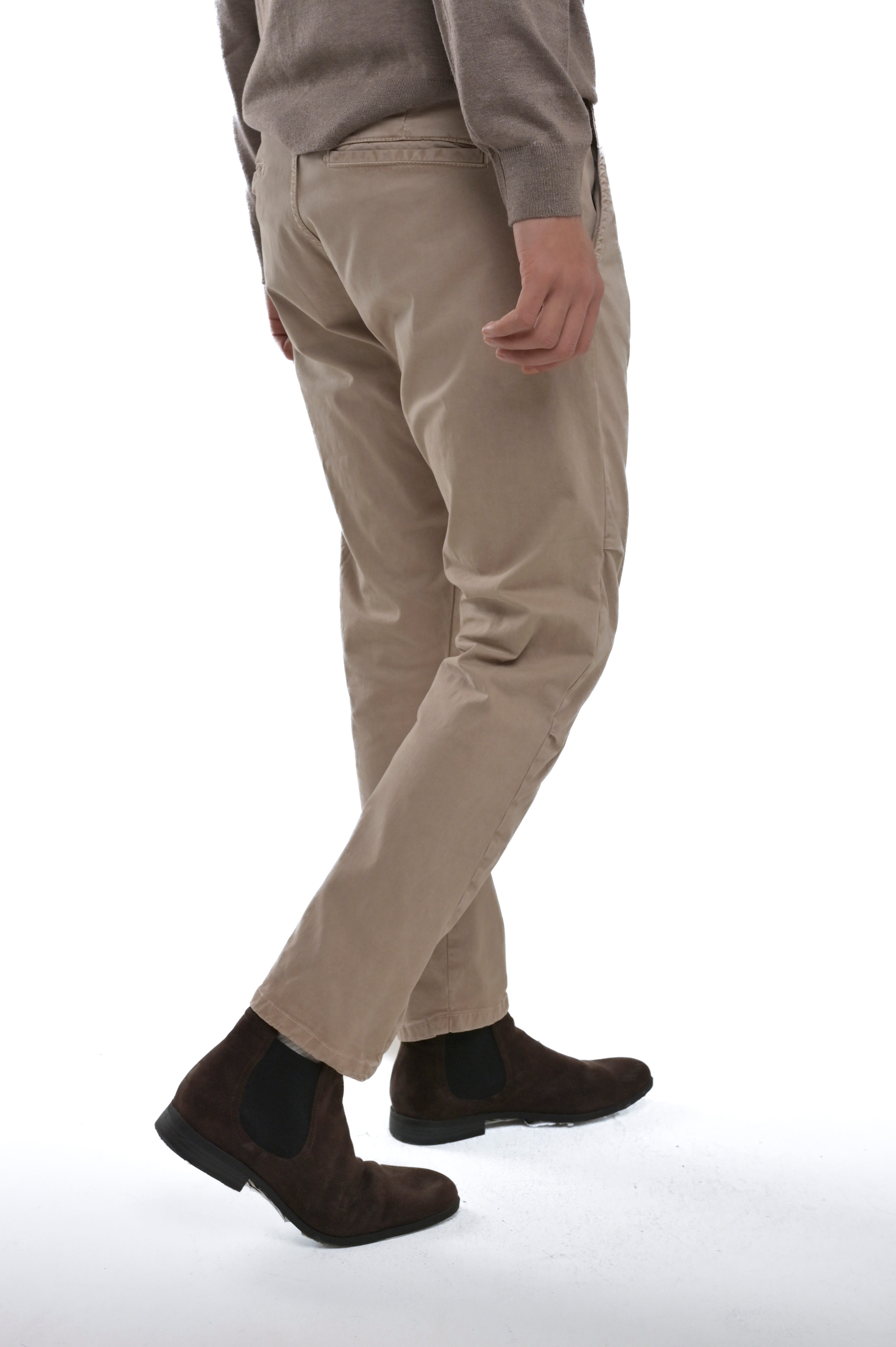 View Raso beige regular cotton trousers FW24/25